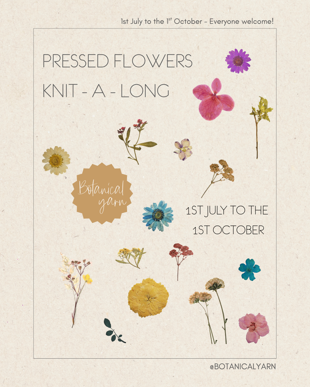 Pressed Flowers Knit - a - long
