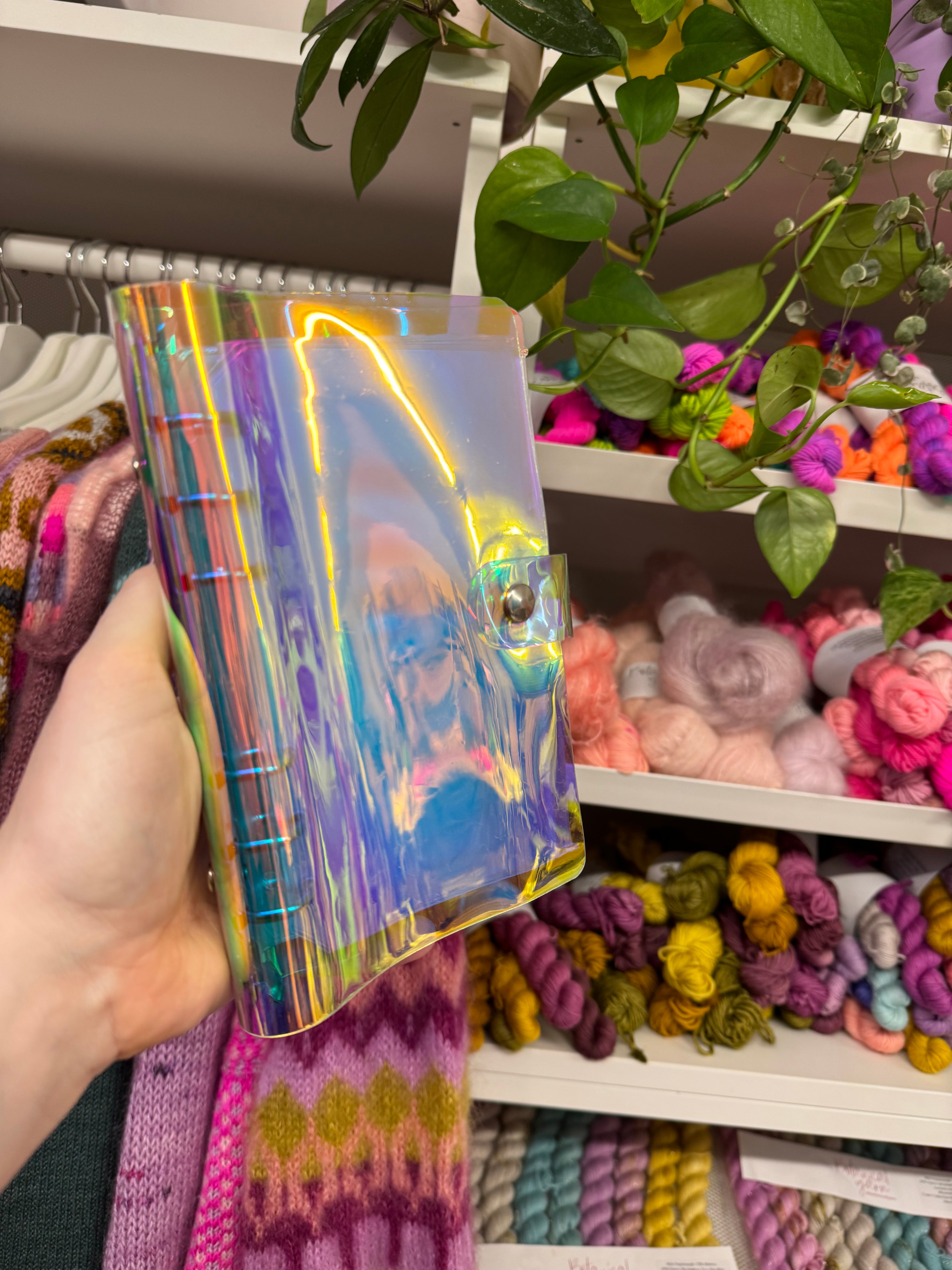 Iridescent Interchangeable cable needle case