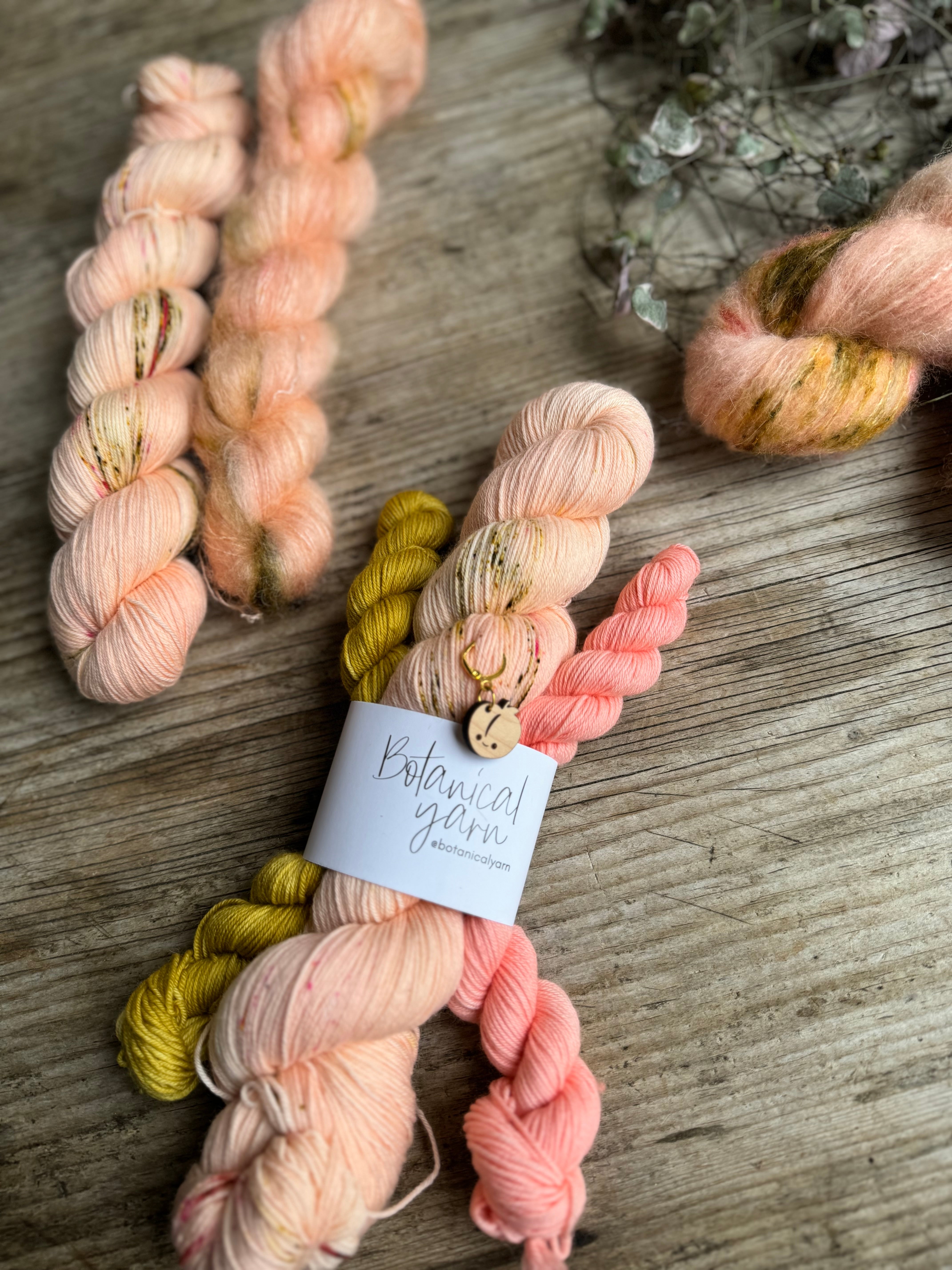 Dyed to order  - Peach Fizz Pantone colour of the year 2024 Sock Set