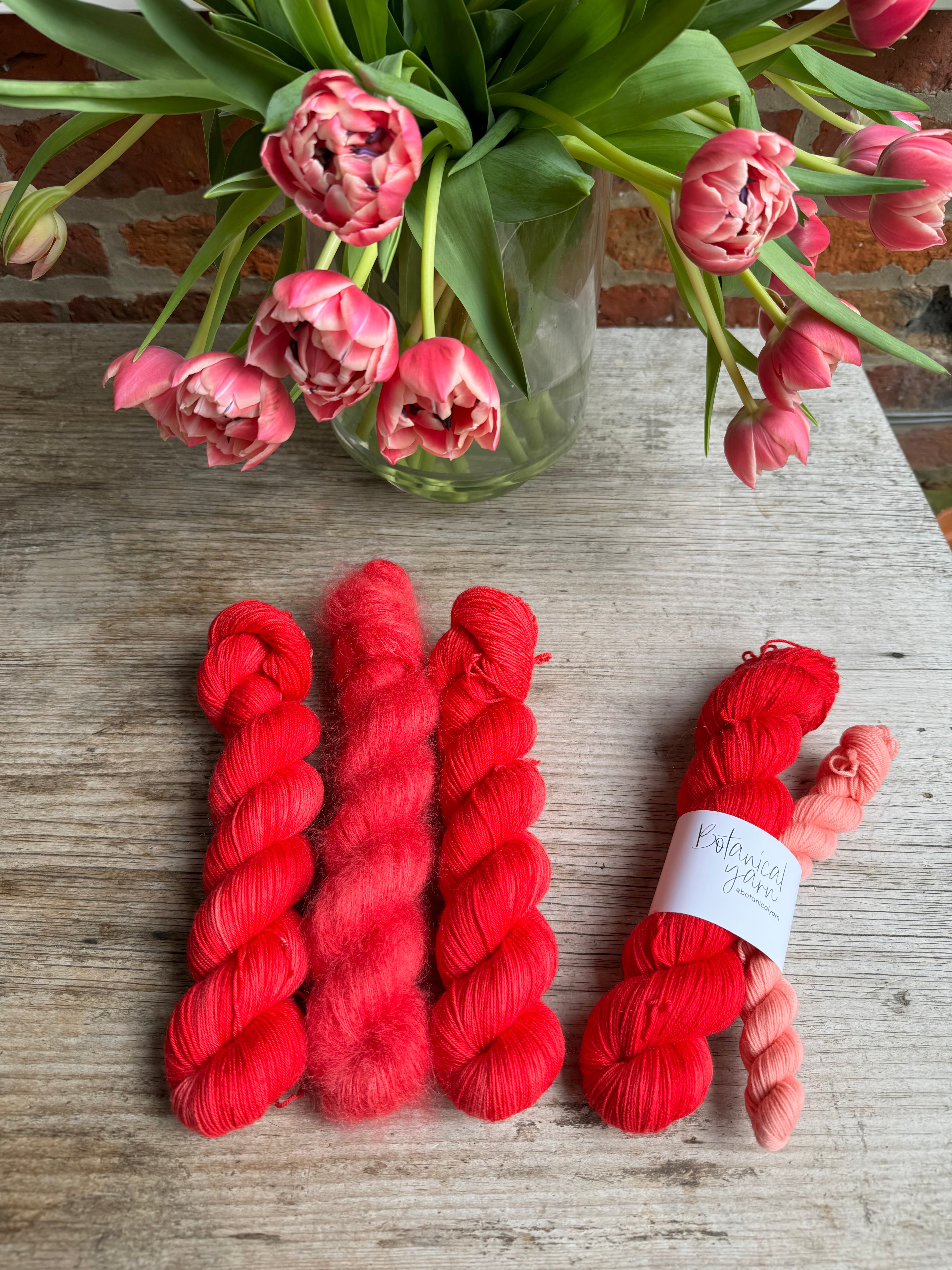 Dyed to order - Tulip Red Riding Hood