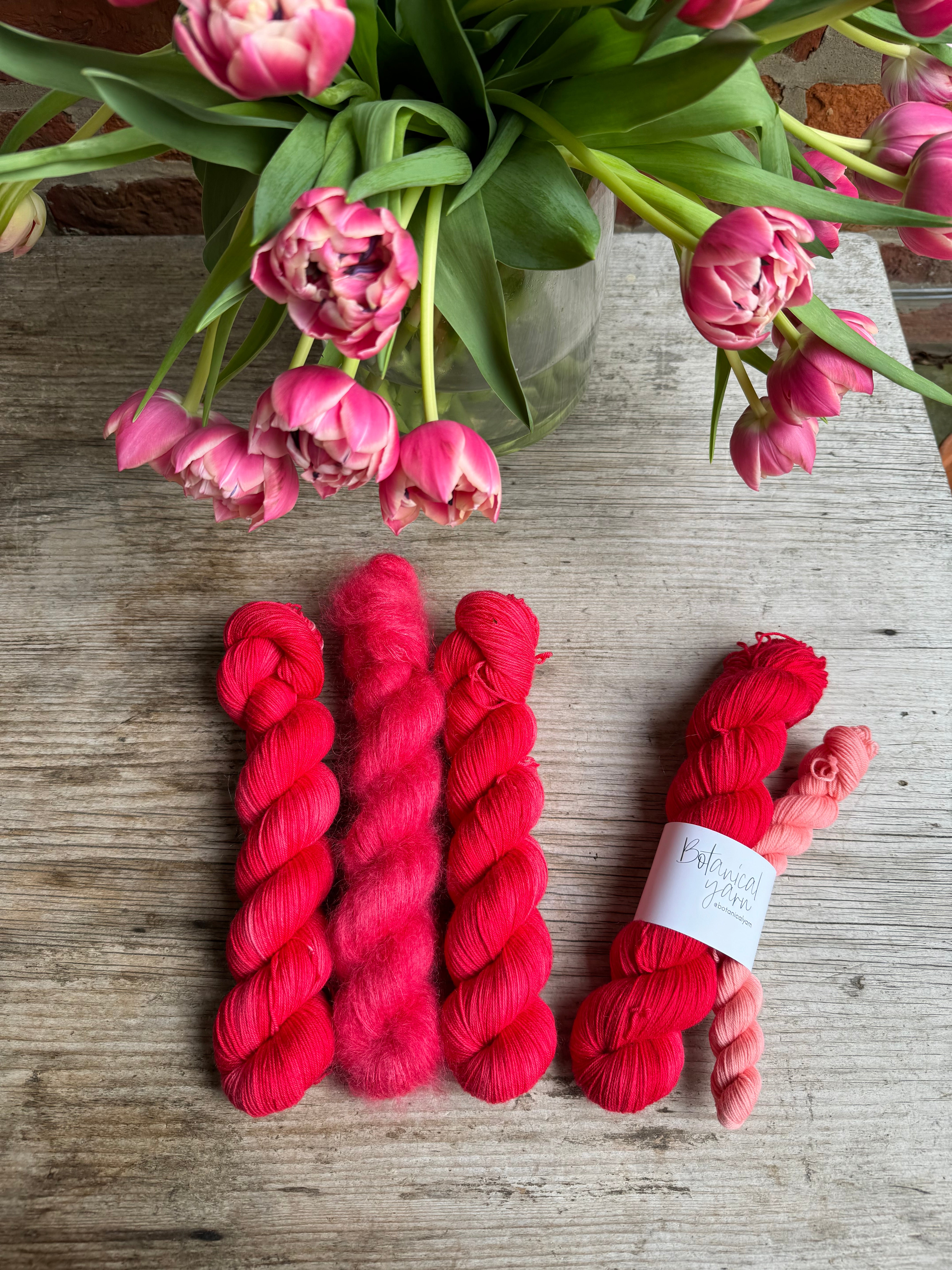 Dyed to order - Tulip Red Riding Hood