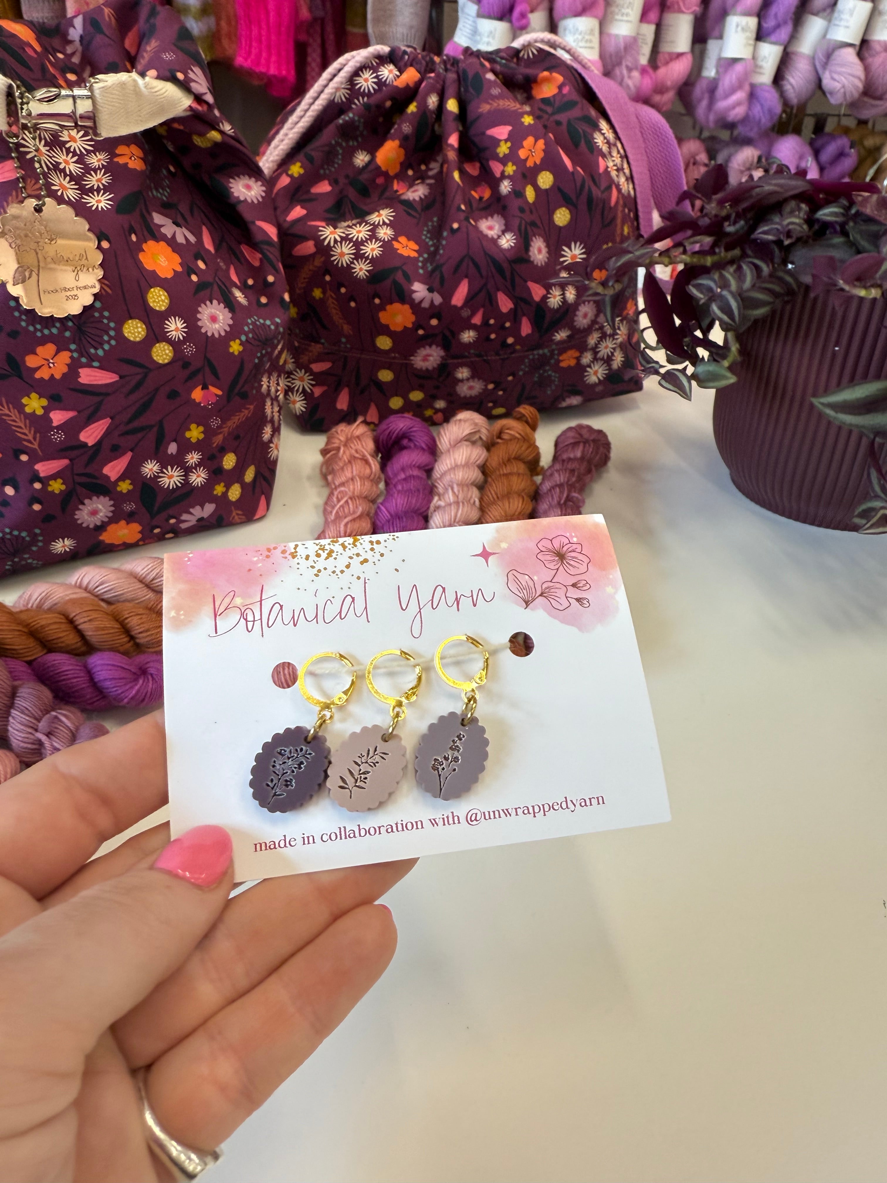 Flock Fiber Festival Stitch markers / Progress Keepers