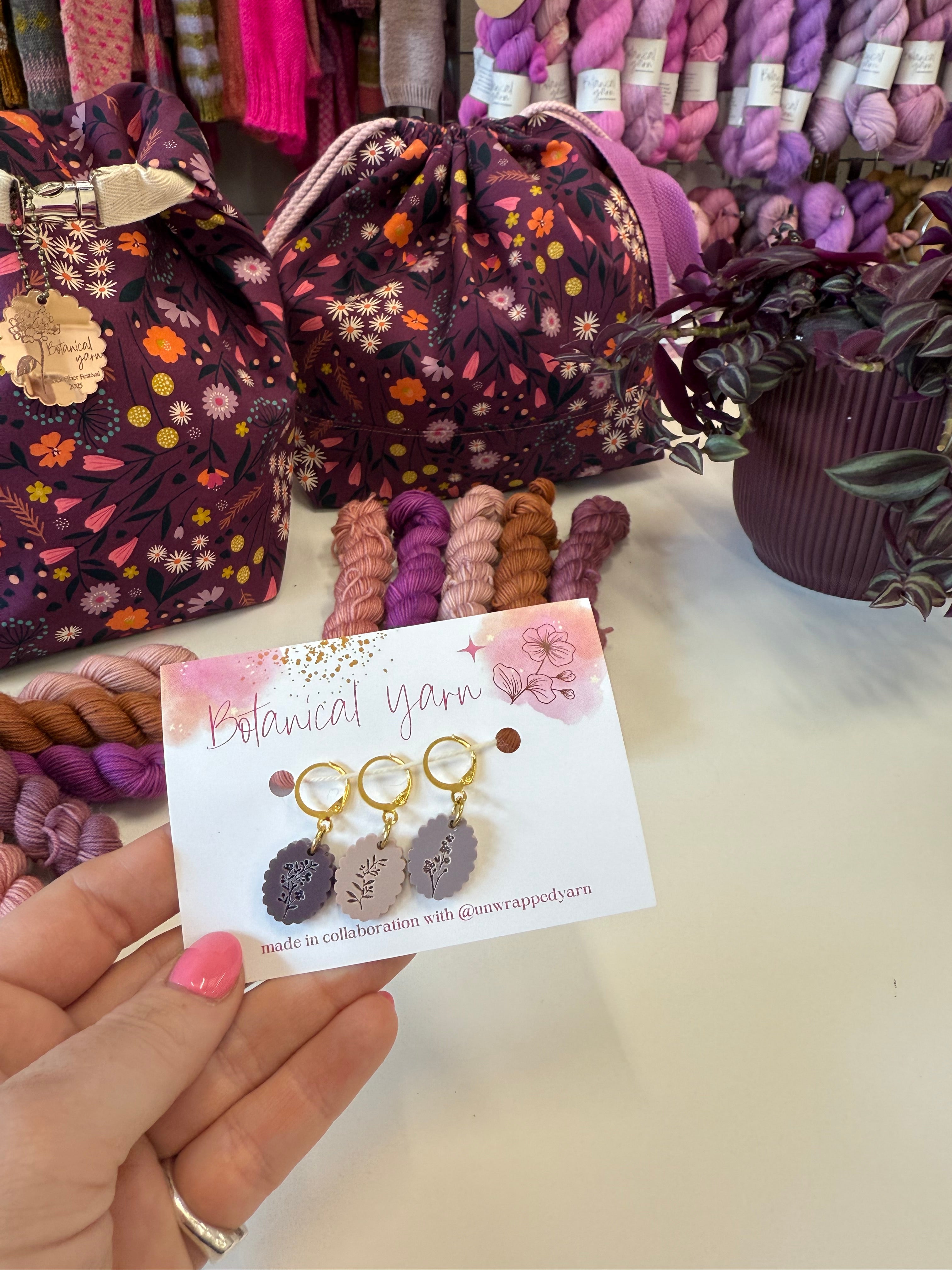 Flock Fiber Festival Stitch markers / Progress Keepers