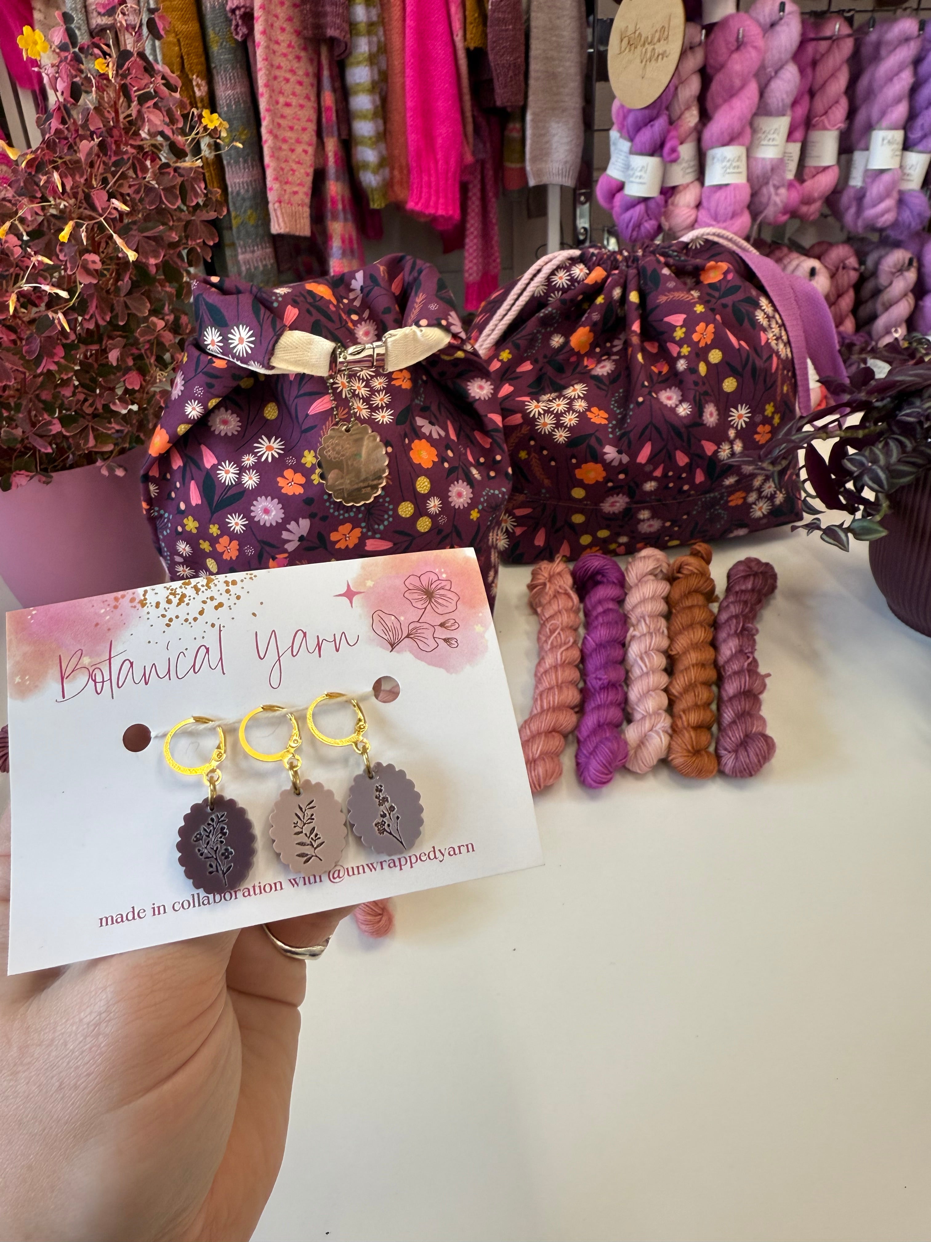 Flock Fiber Festival Stitch markers / Progress Keepers