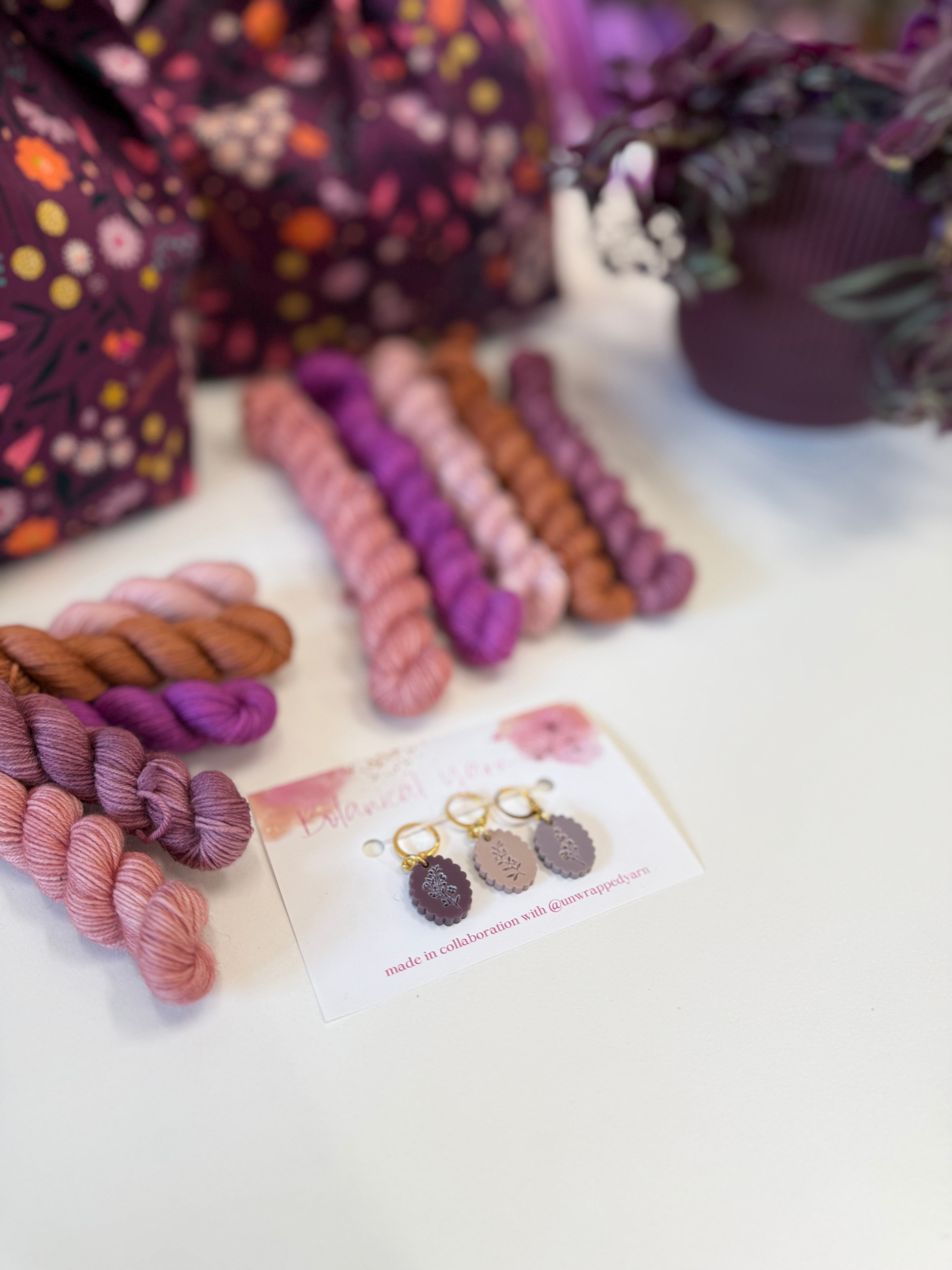 Flock Fiber Festival Stitch markers / Progress Keepers