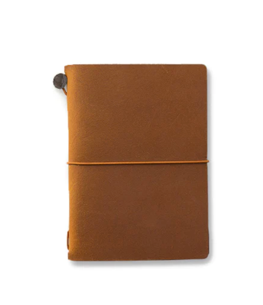 Traveler's Company Leather Notebook Camel Passport Size