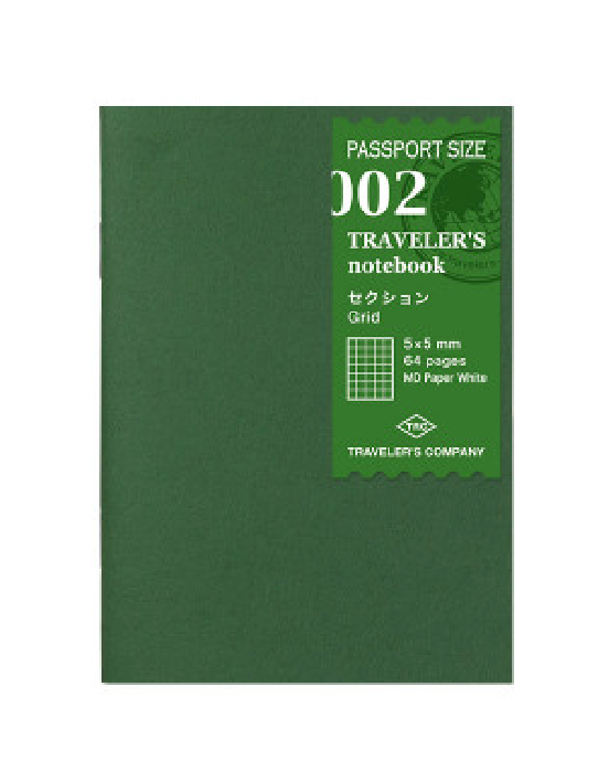 Traveler's Company notebook Refill Passport Size Grid 002