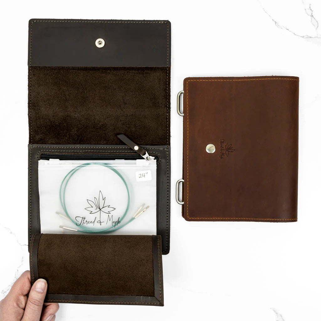 PREORDER - Thread & Maple - Mini Binder Cable Organiser - Whiskey -