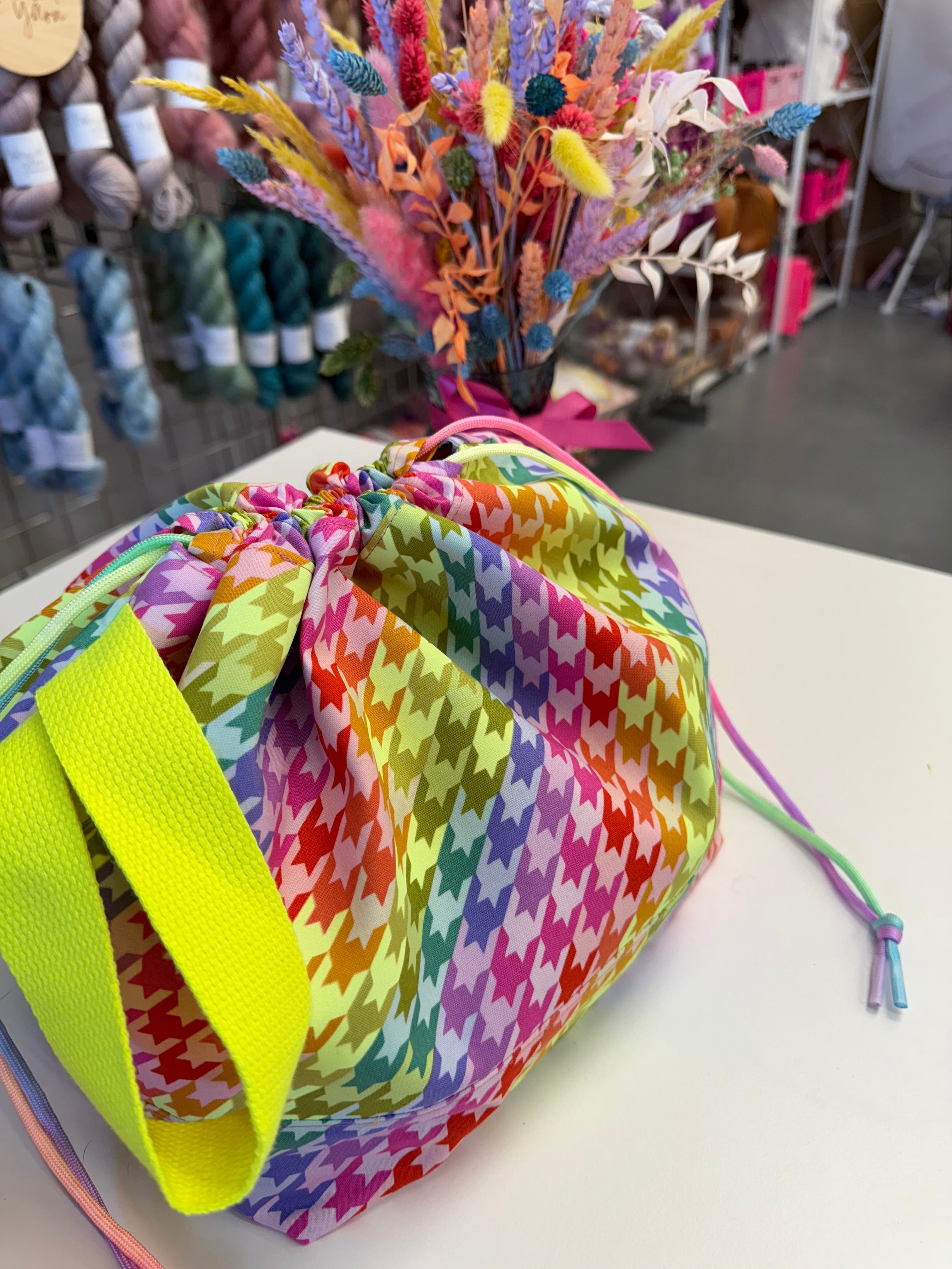 Made to order - Project Bag Style 01 - The Big Flock exclusive Neon bag
