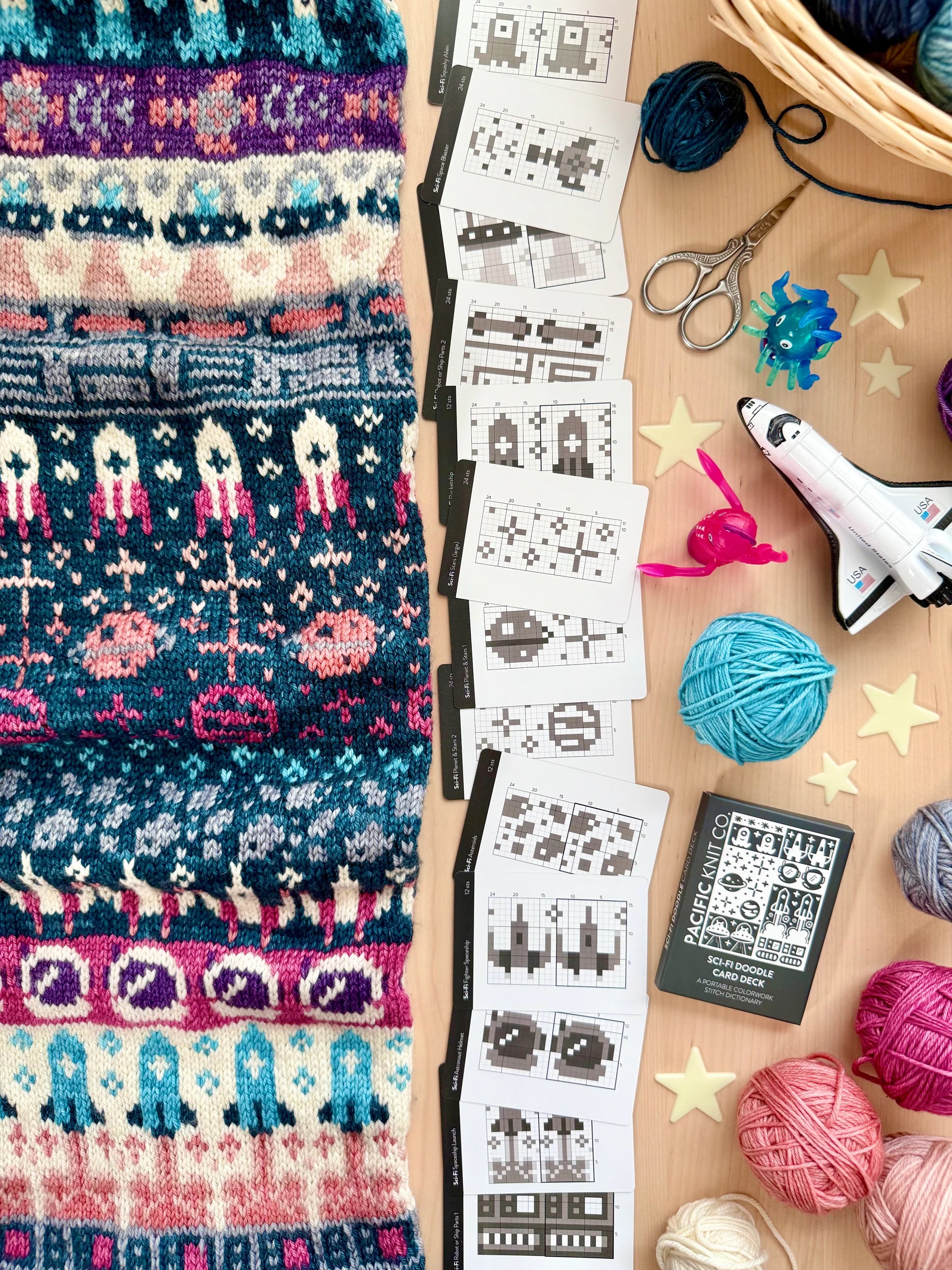 Sci-Fi Doodle Deck by Pacific Knit Co