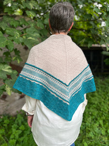 Salvia Sollys Shawl kit by Twinset & Purl