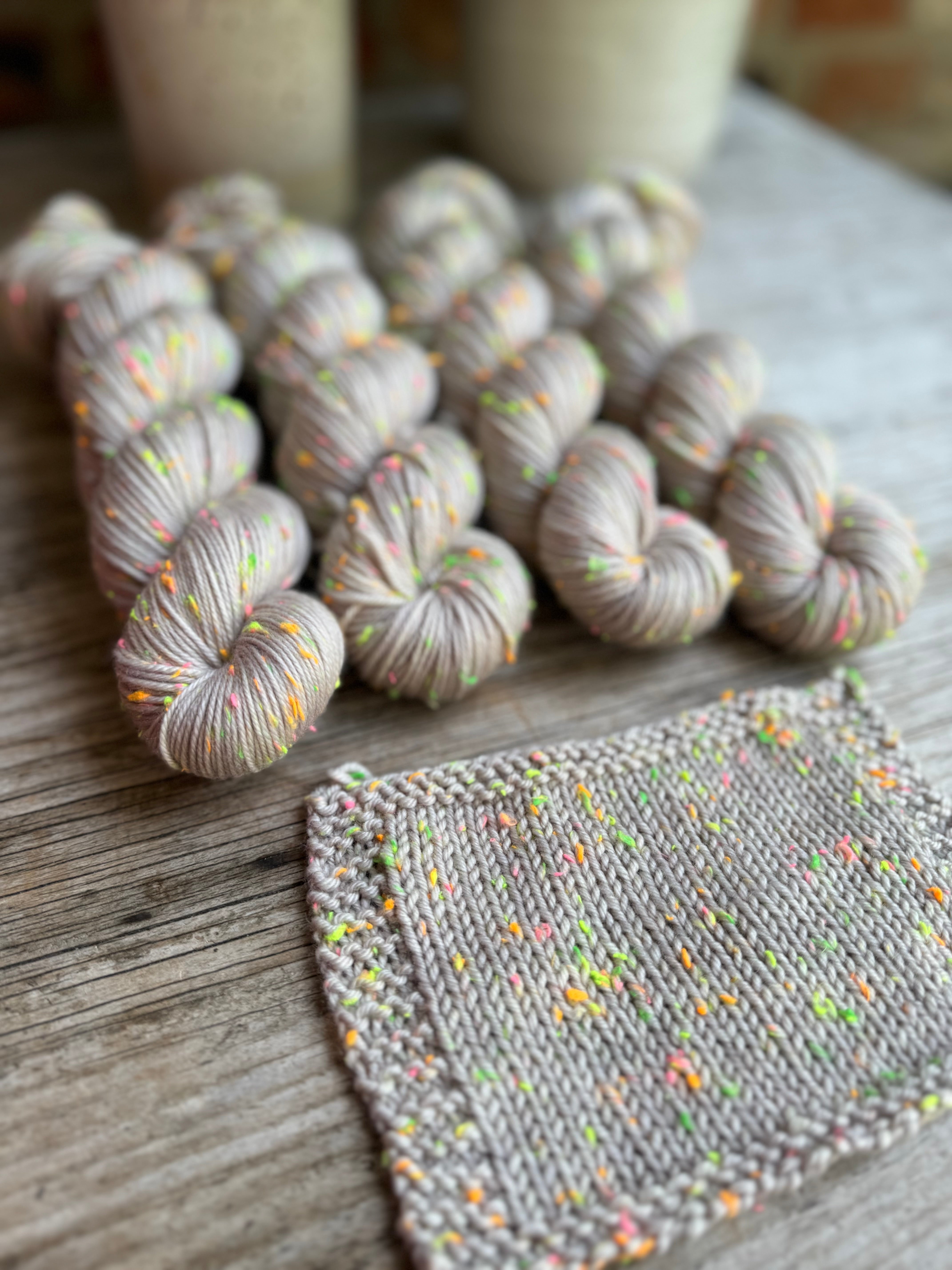 Pampas Grass Neon Nep yarn!