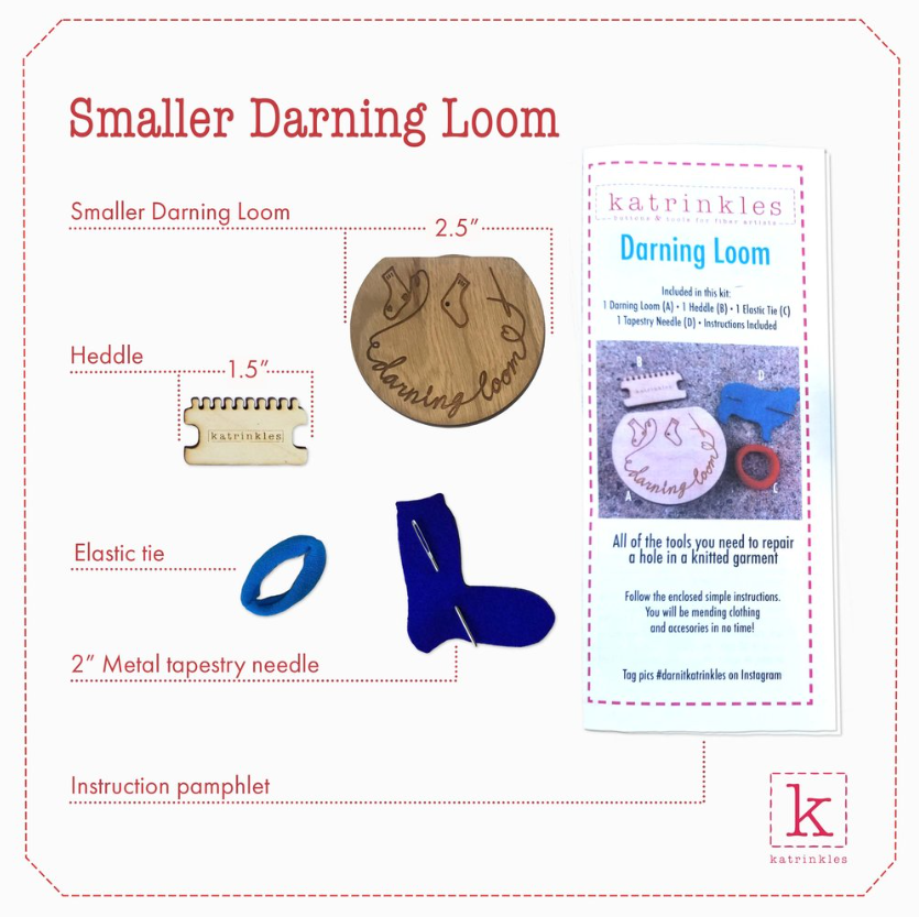Katrinkles Smaller Darning and Mending Loom Kit