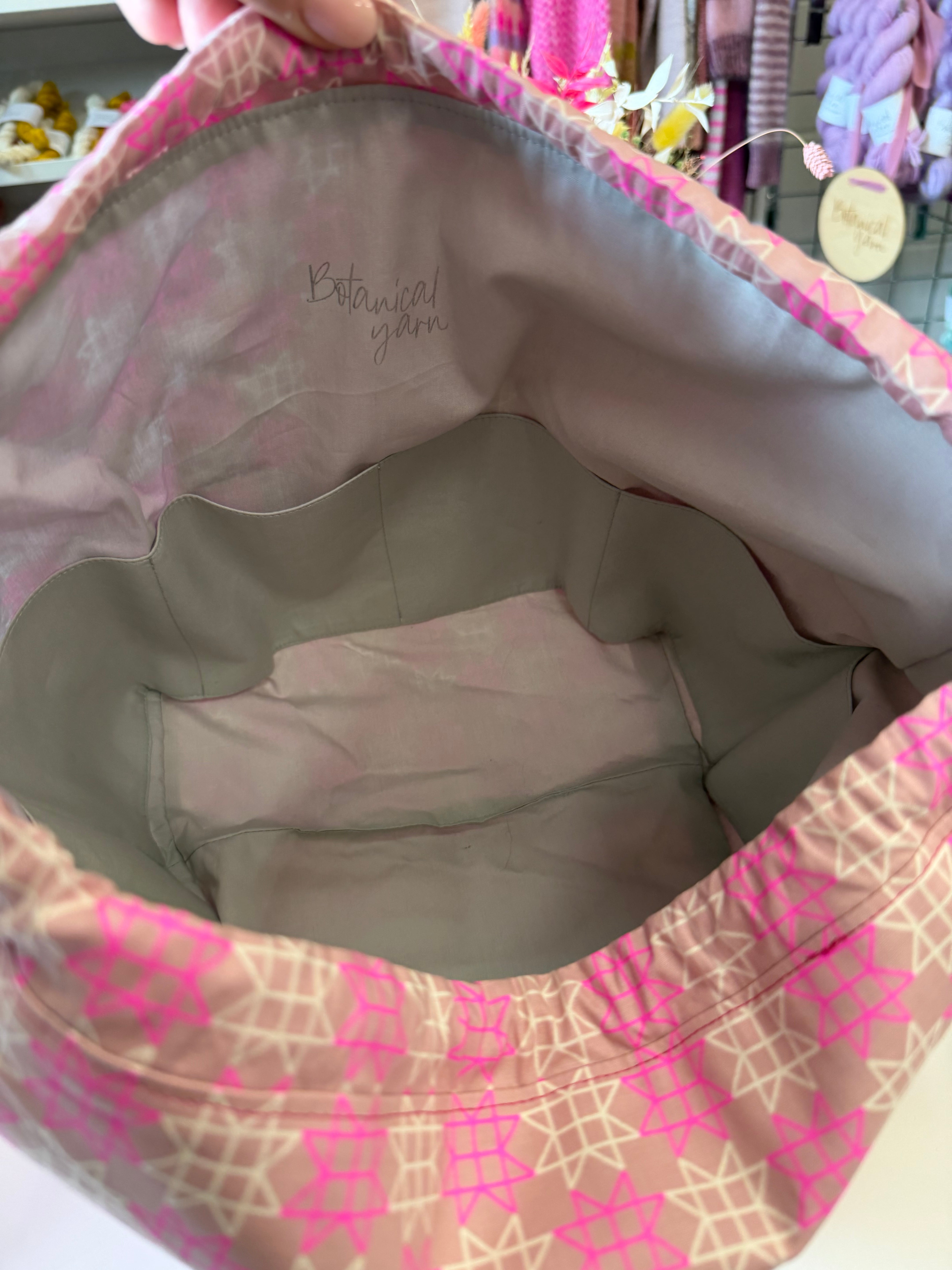 Made to order - Project Bag Style 01 - Quilt Stars