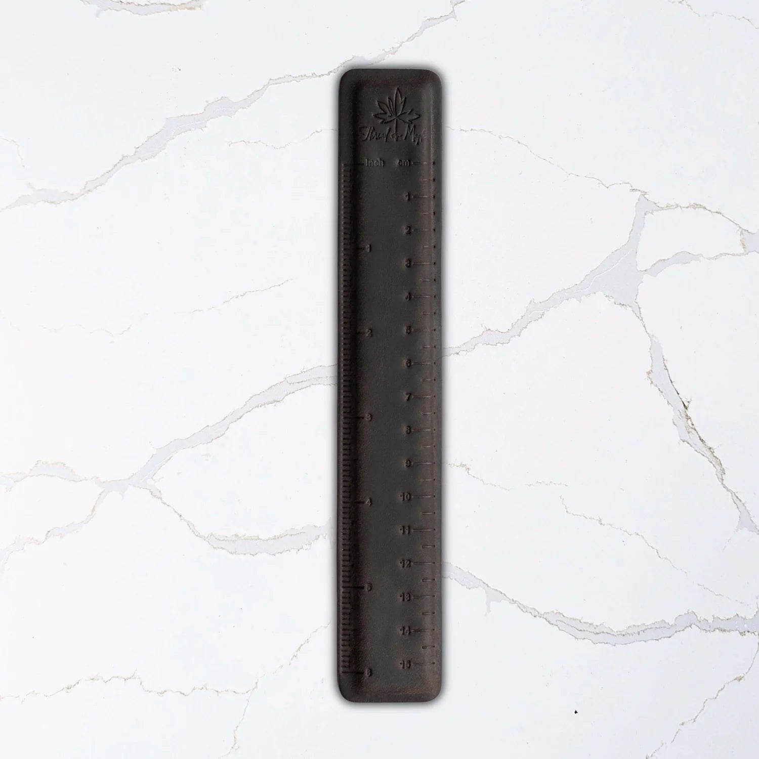 Thread & Maple Magnetic Leather Ruler