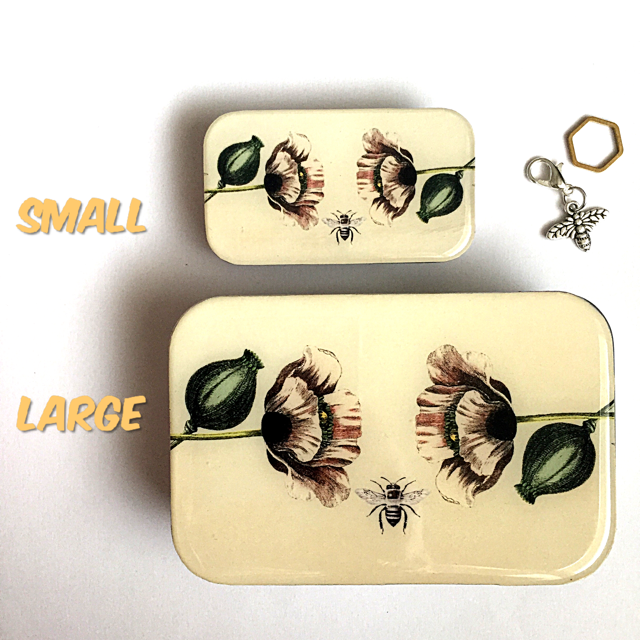 Bee and Poppy Tin