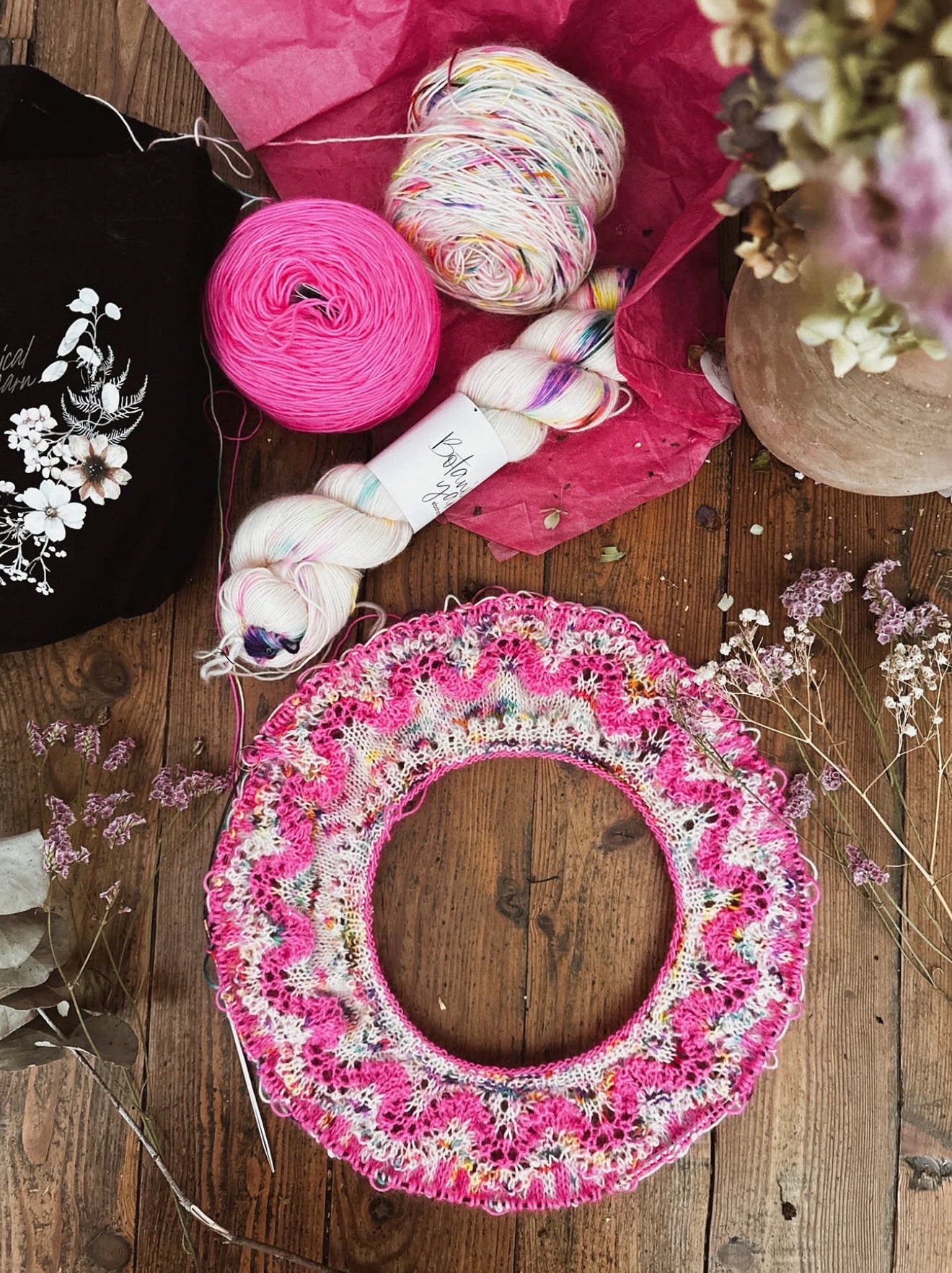 Blooming Party Kit for Test Knitters