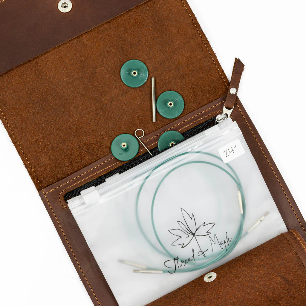 PREORDER - Thread & Maple - Mini Binder Cable Organiser - Whiskey -
