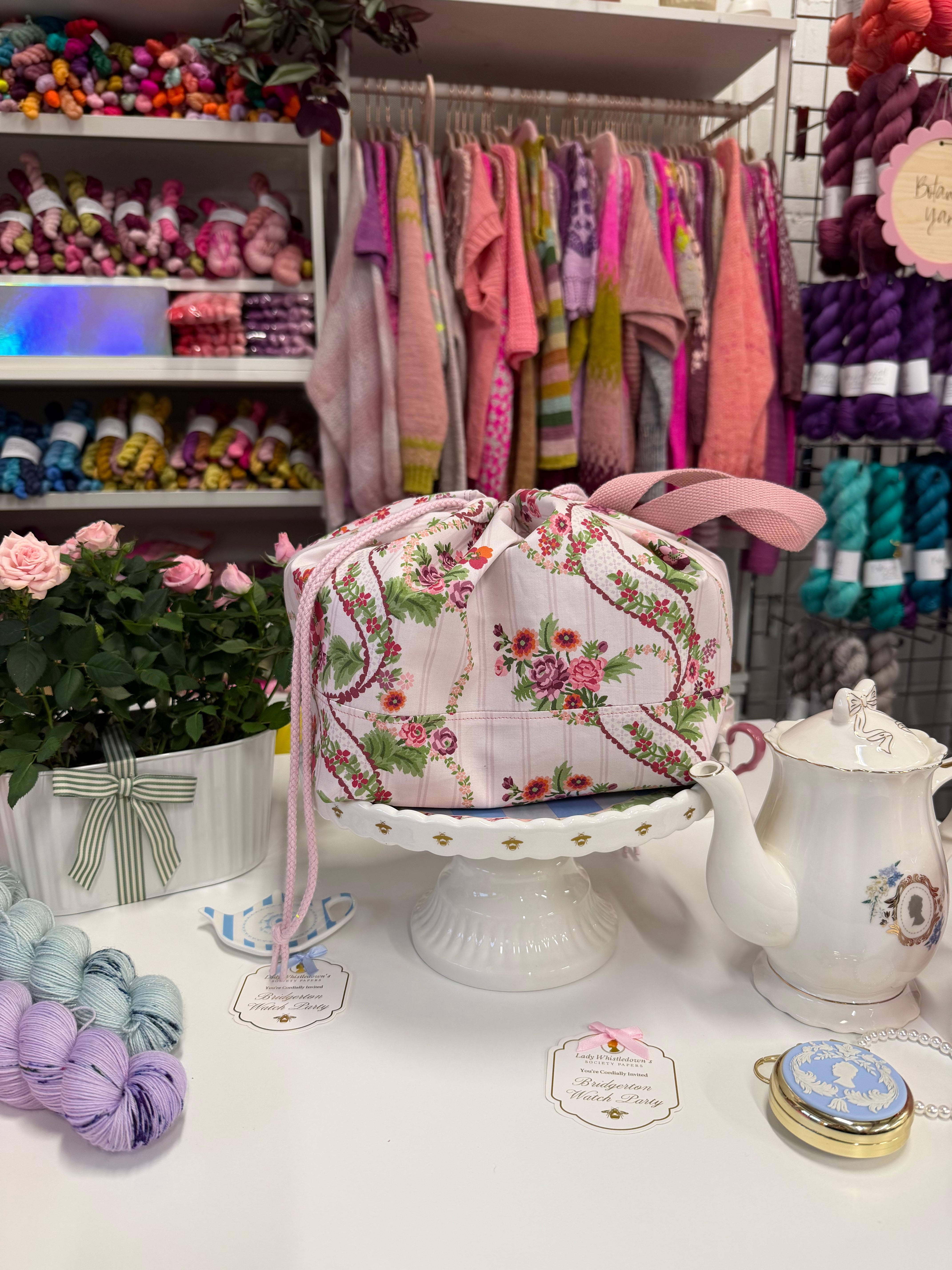 Made to order - Project Bag Style 01 - Liberty London Bridgerton Rose