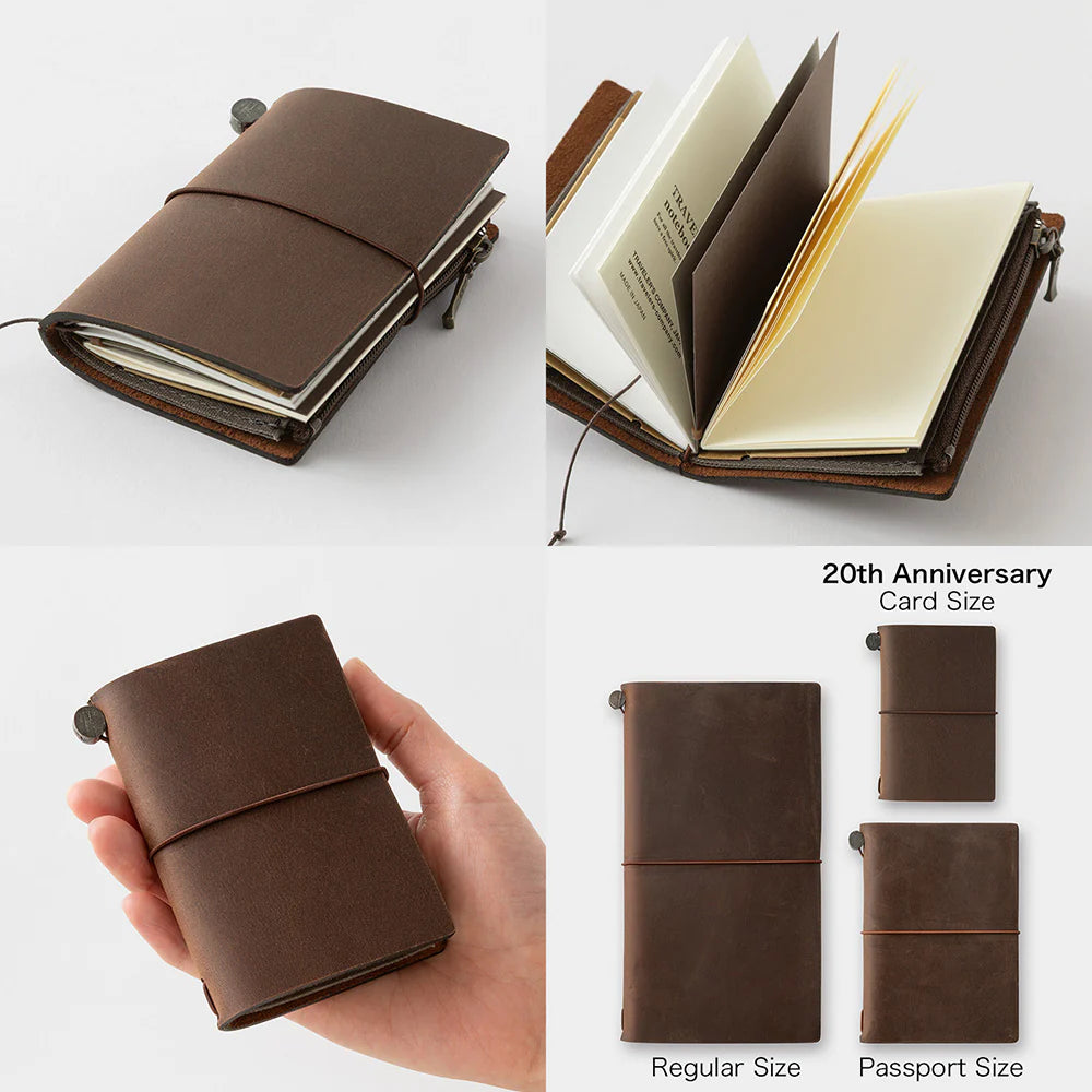 PREORDER - TRAVELER'S Notebook 20th Anniversary Set Brown