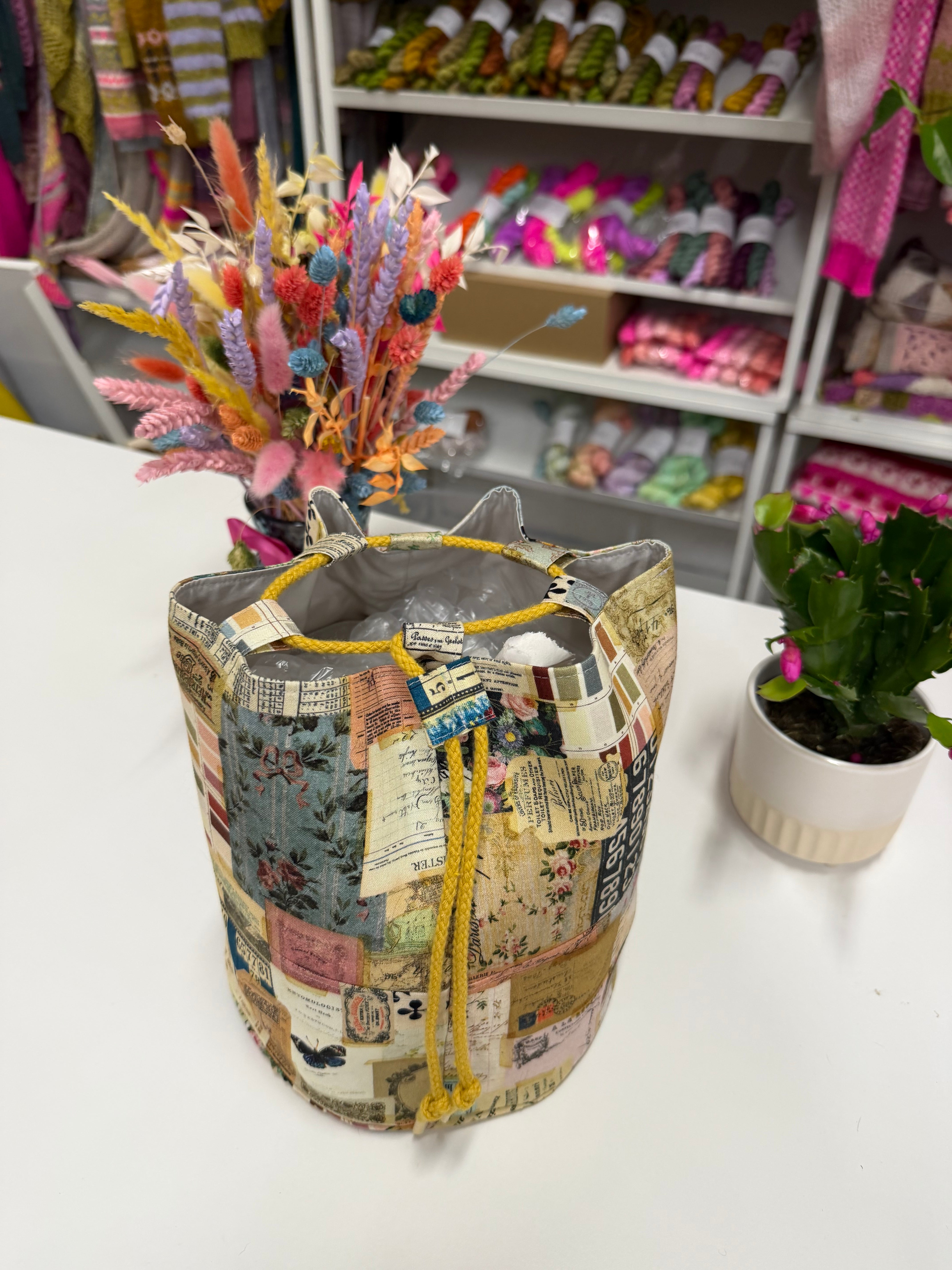 READY TO SHIP - Project Bag Style 05 - Journal Patchwork