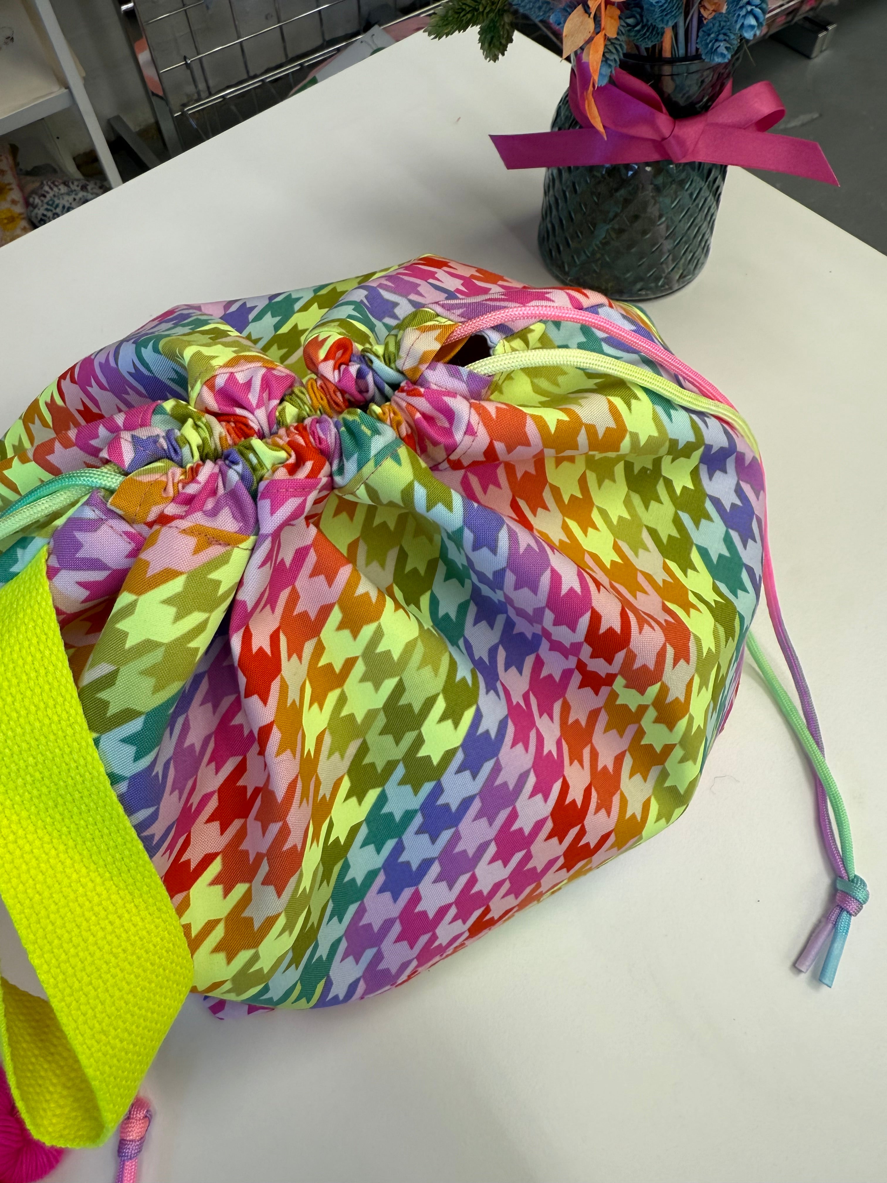 Made to order - Project Bag Style 01 - The Big Flock exclusive Neon bag
