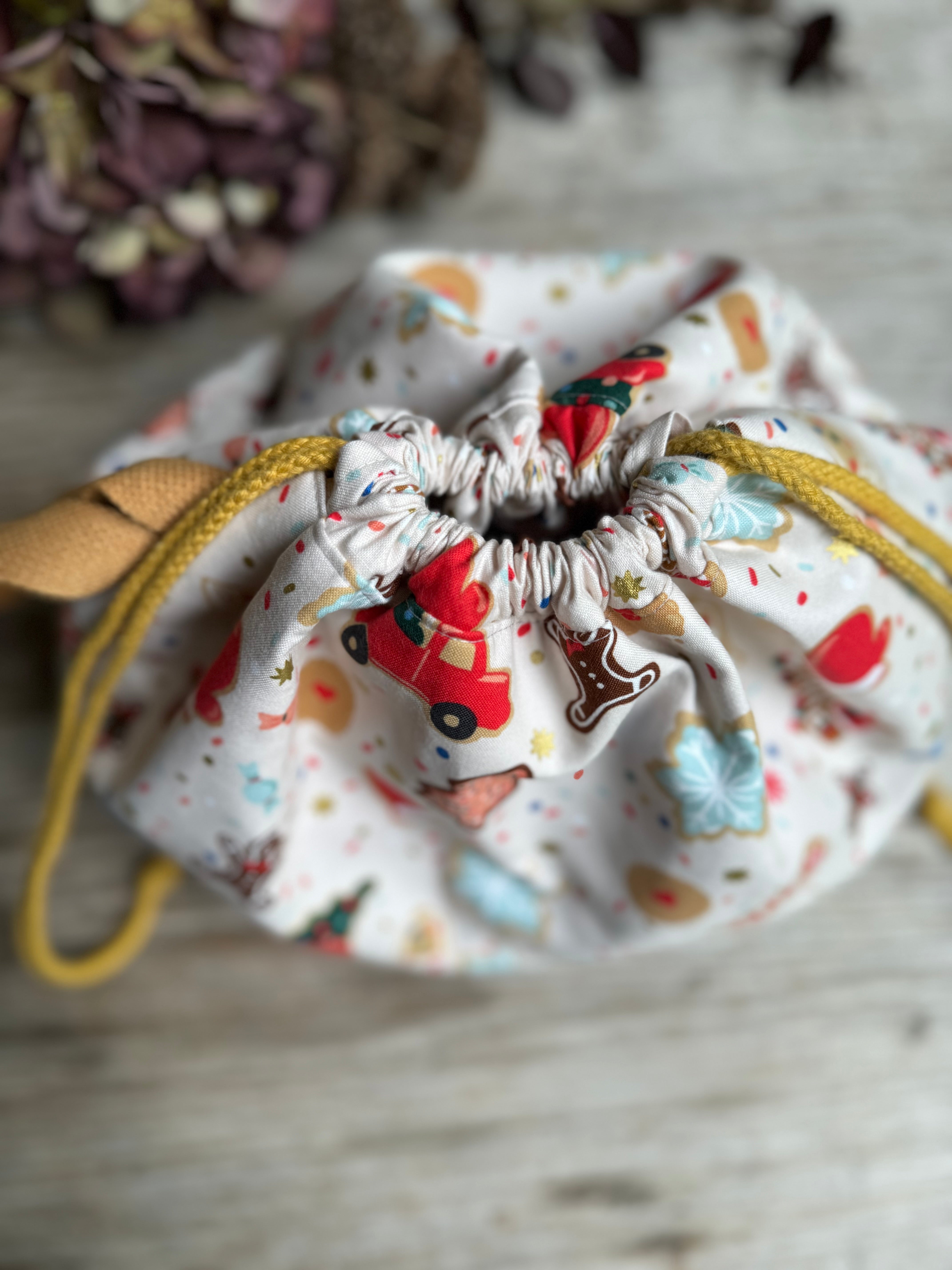 Made to order - Project Bag Style 01 - Festive Cookies