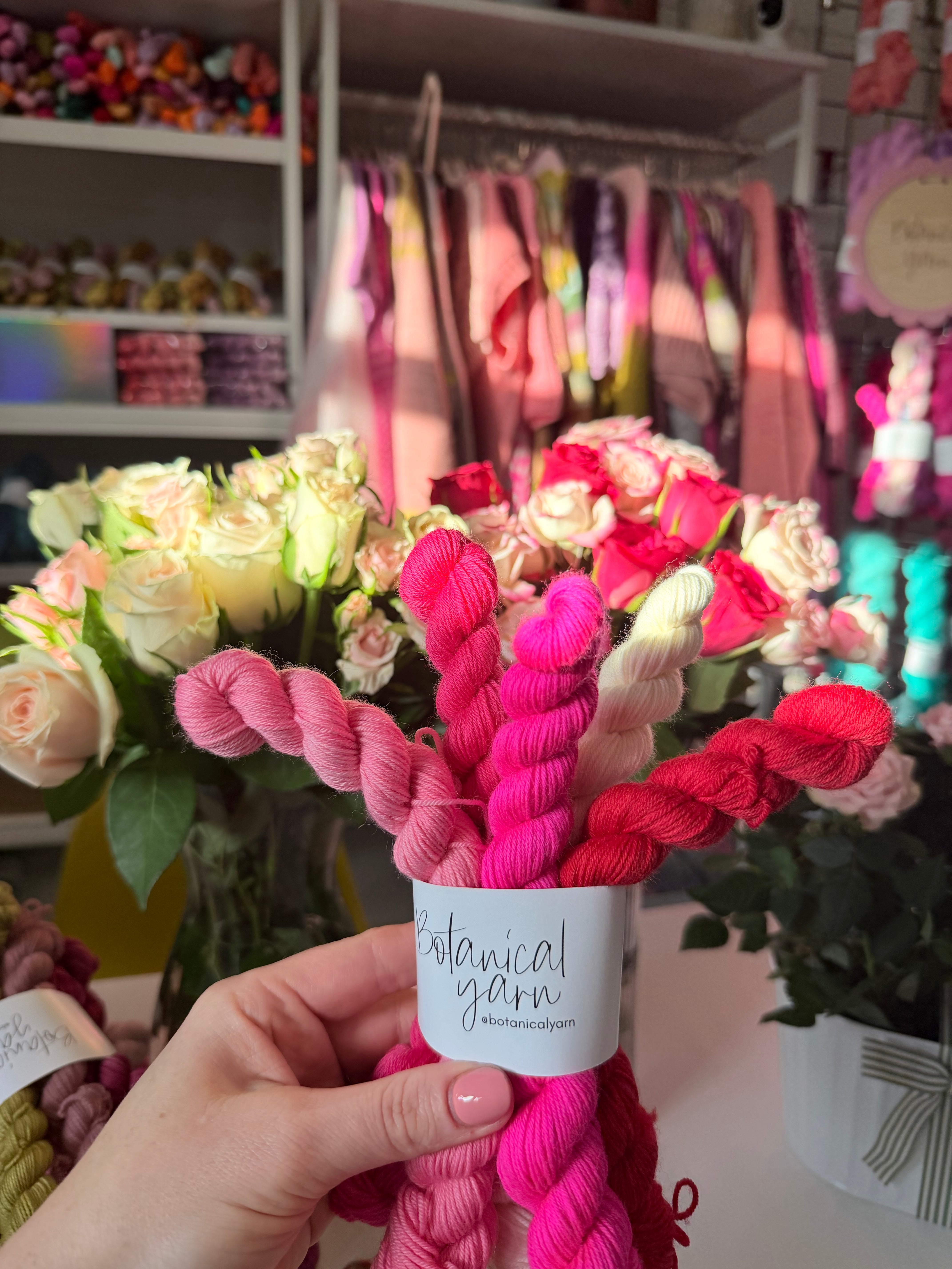 Neon Valentine mini skein set