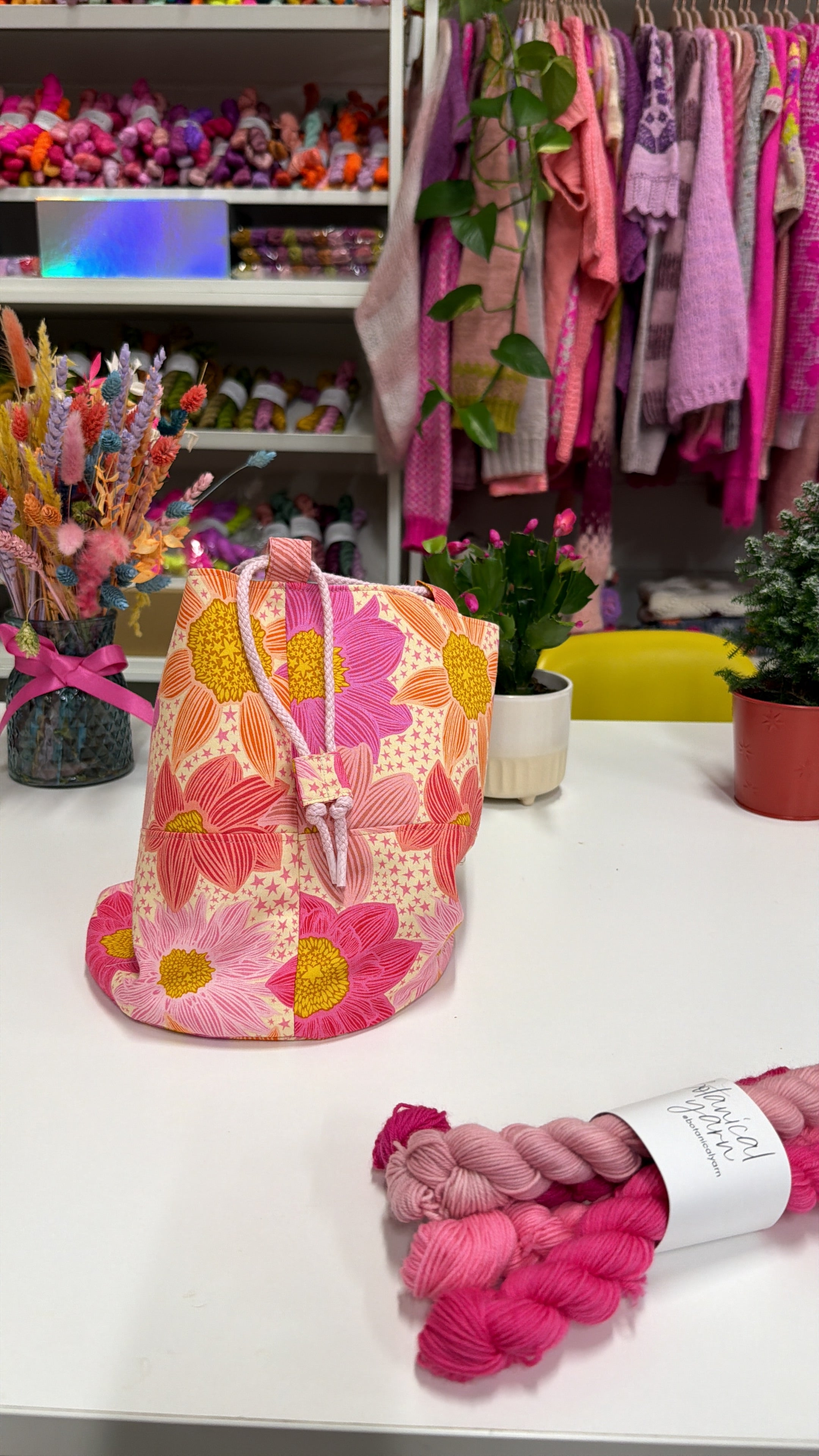 Made to order - Project Bag Style 05 -Zinnia Stars