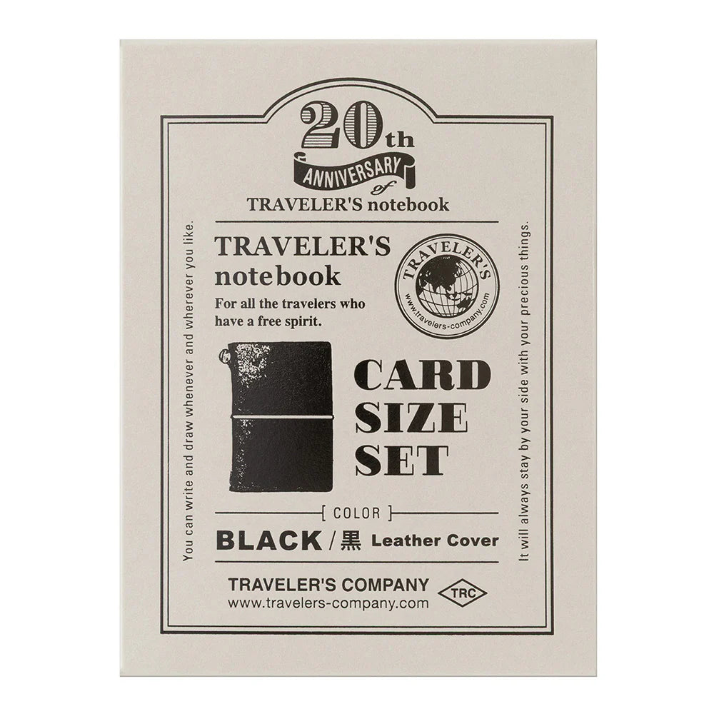 PREORDER - TRAVELER'S Notebook 20th Anniversary Set Black