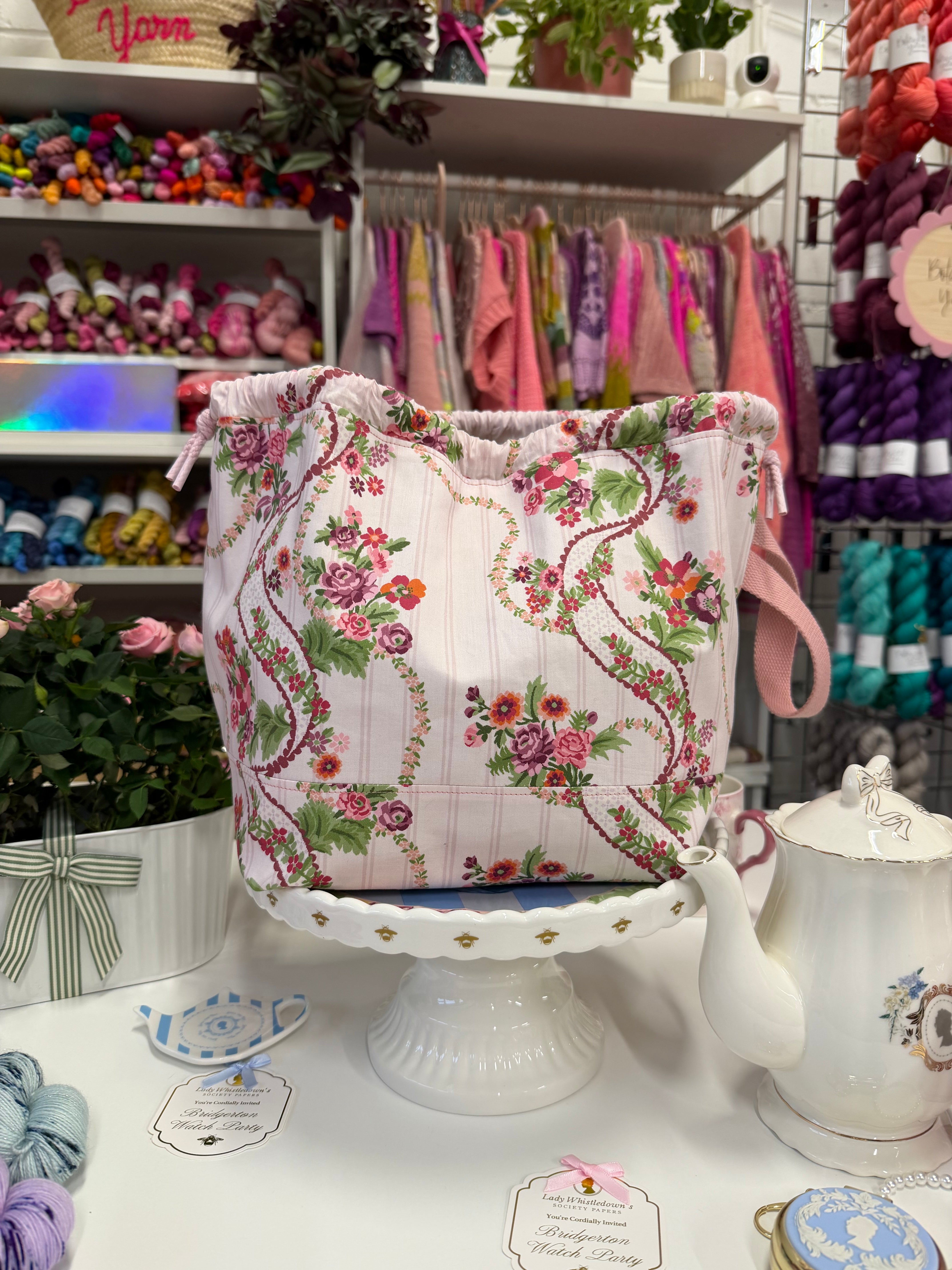 Made to order - Project Bag Style 01 - Liberty London Bridgerton Rose