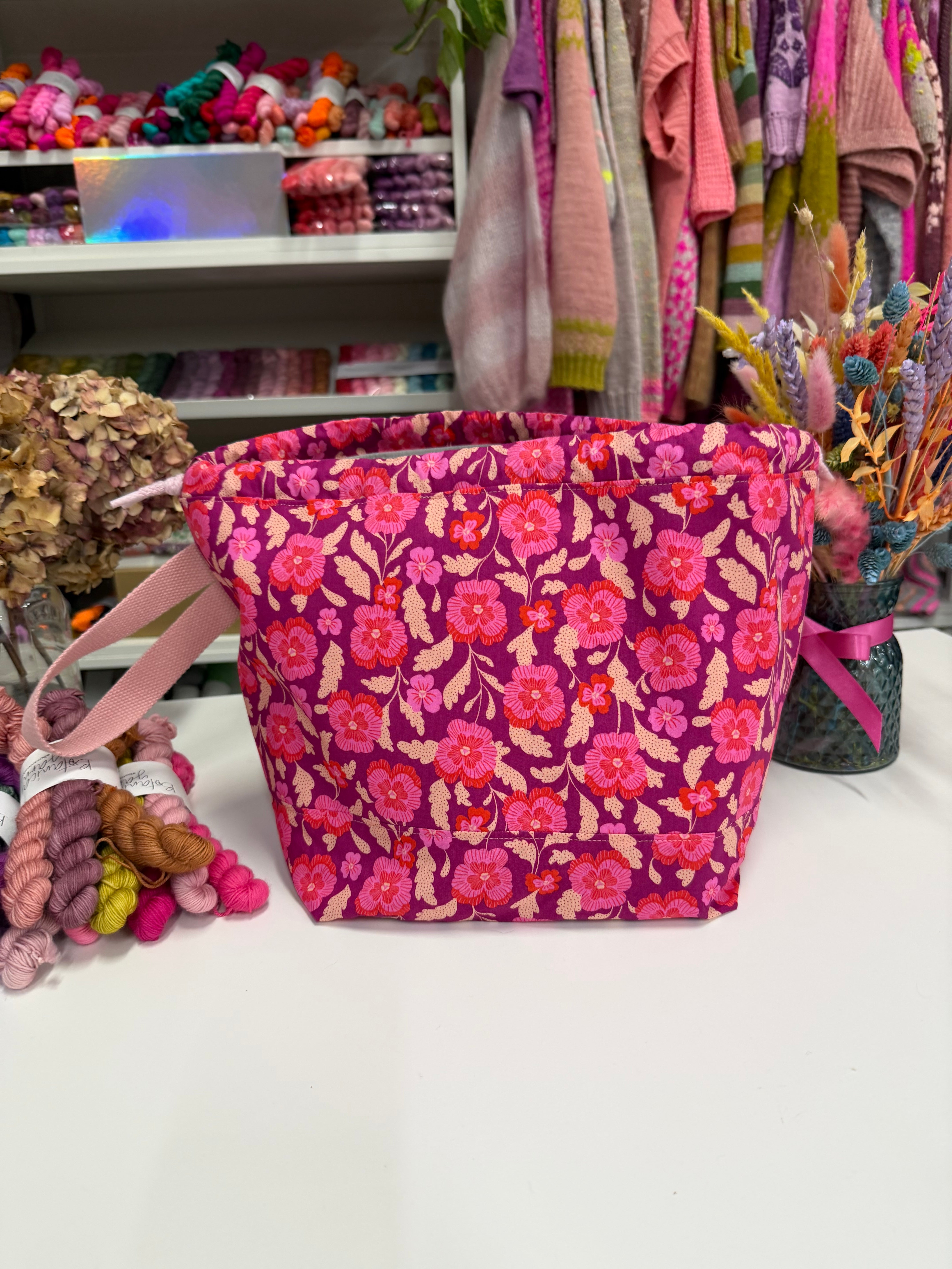 Made to order - Project Bag Style 01 - Pink Viola