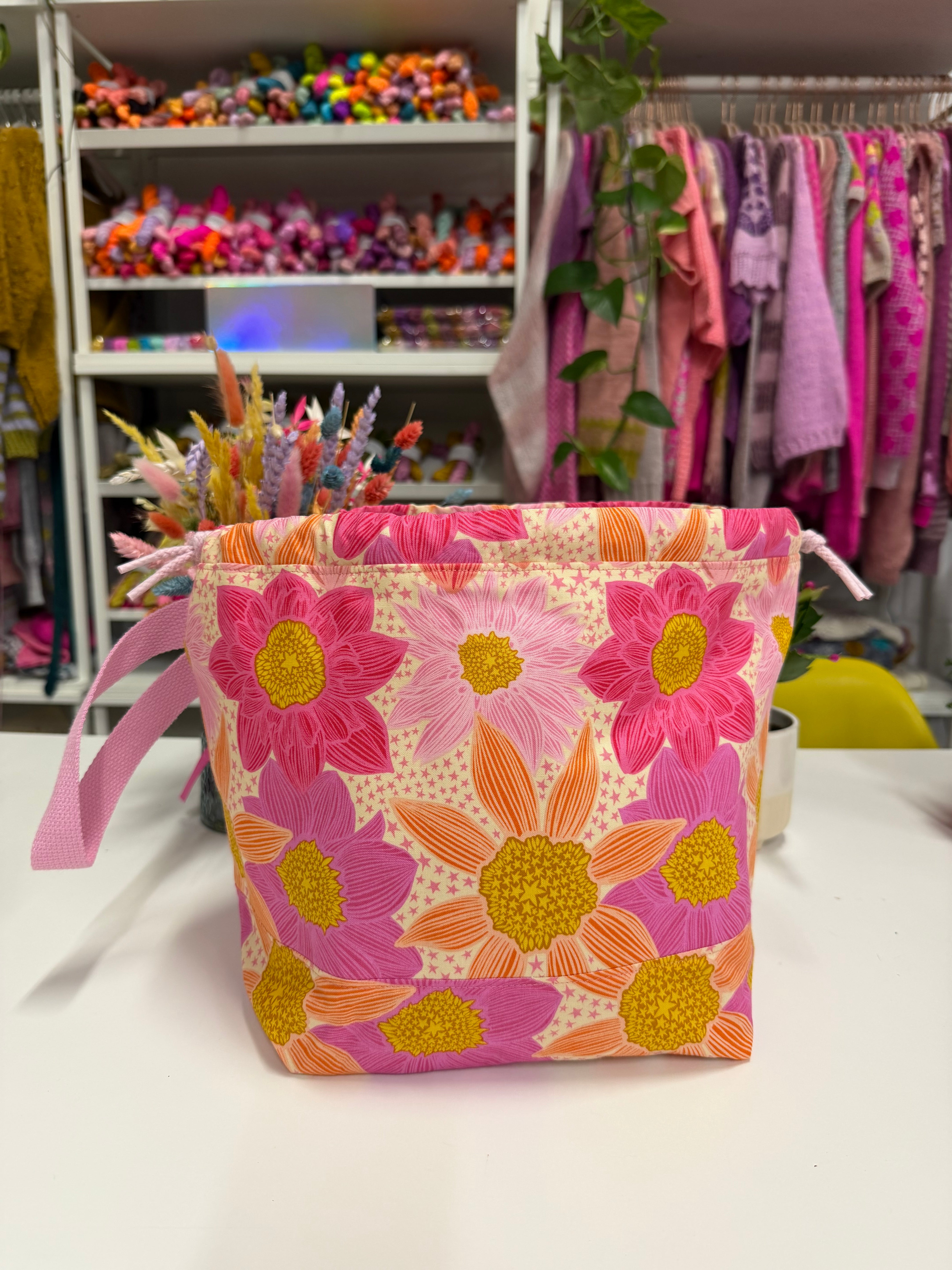 READY TO SHIP - Project Bag Style 01 - Zinnia Stars