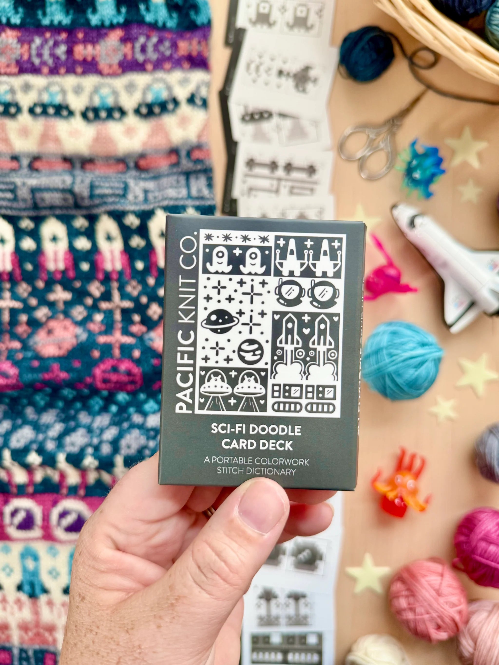 Sci-Fi Doodle Deck by Pacific Knit Co