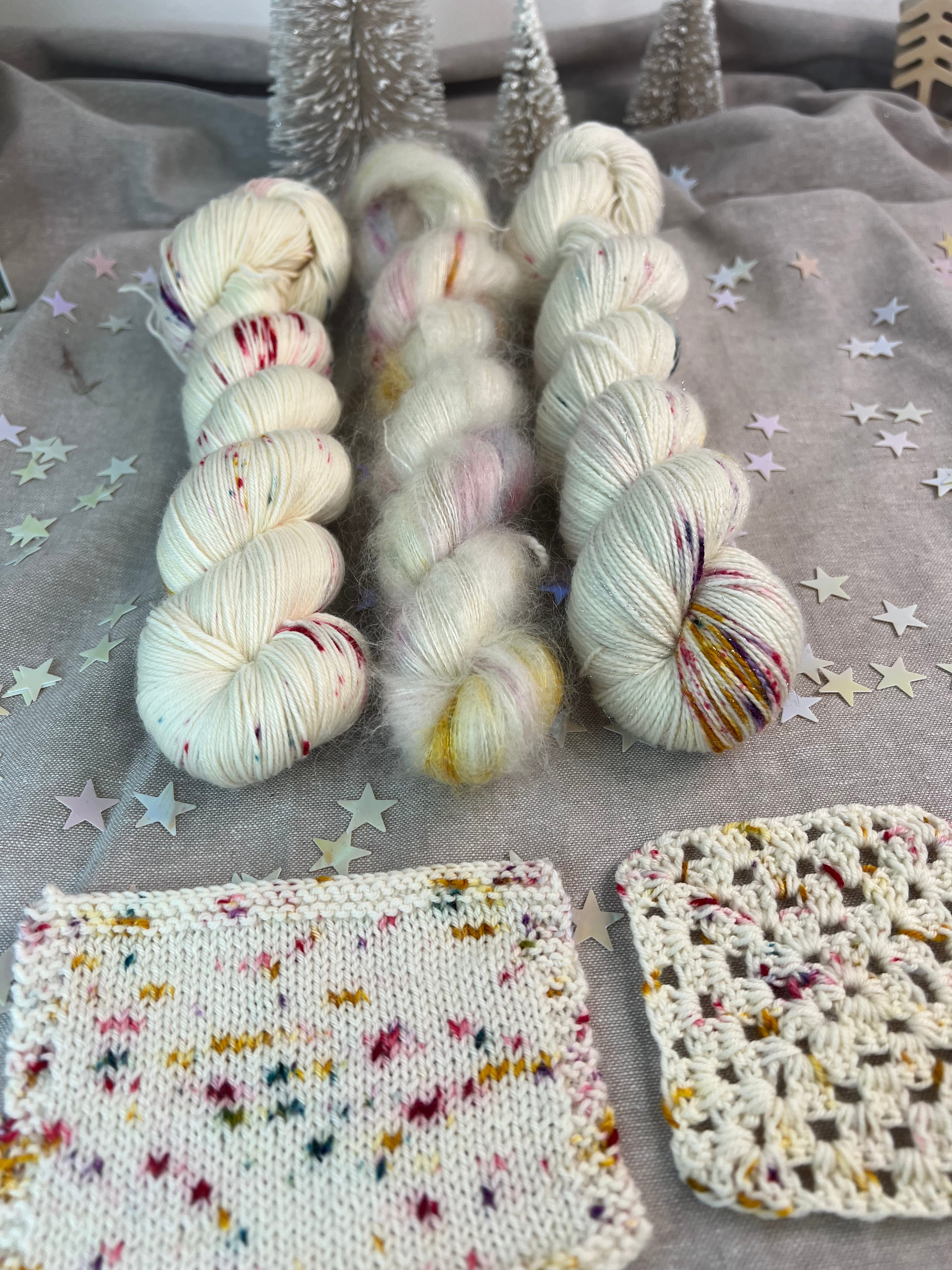Dyed to order -  Festive Sprinkles colourway