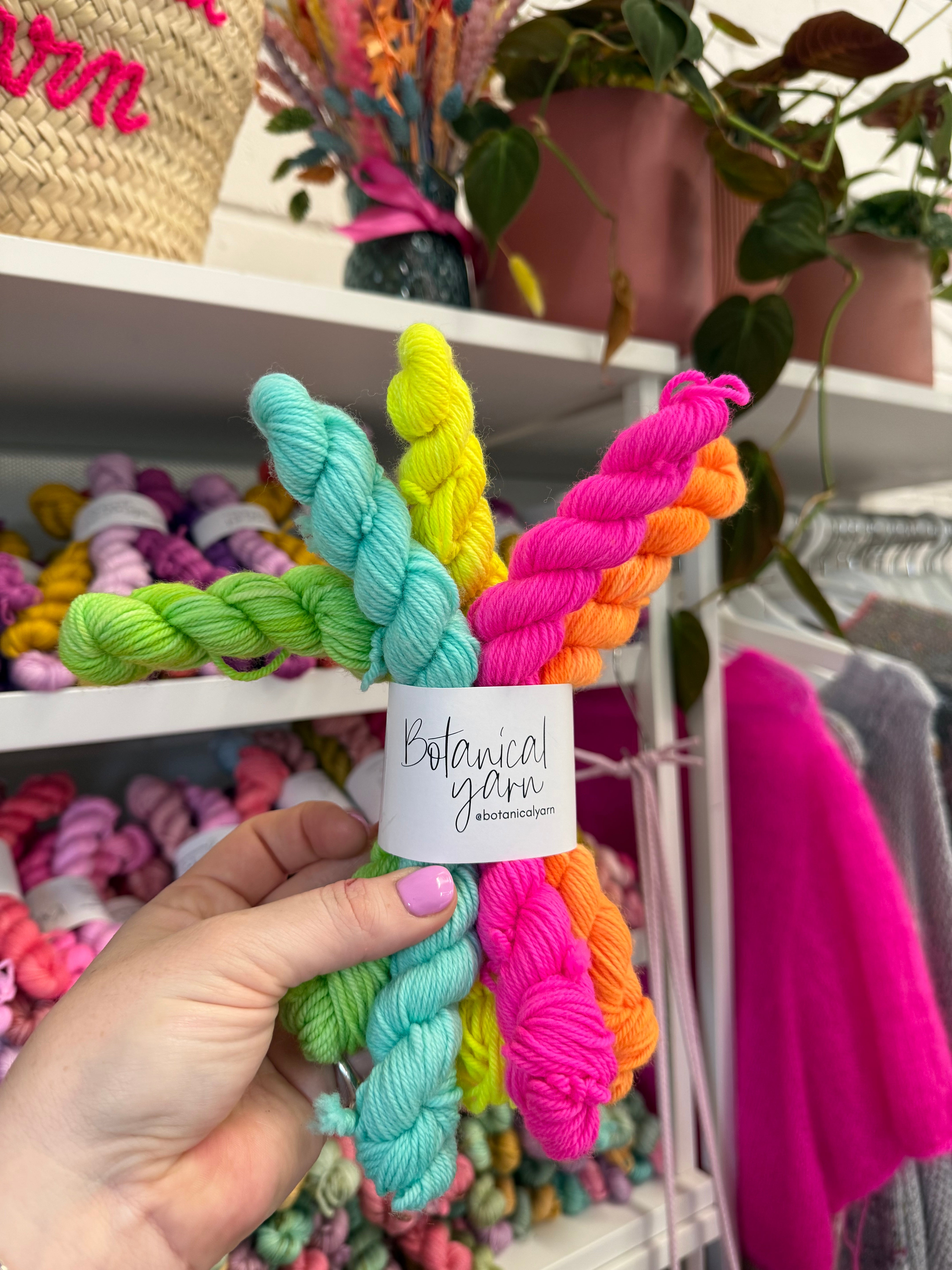 Ready to ship - Neon 5 x 20g Mini Skein Set