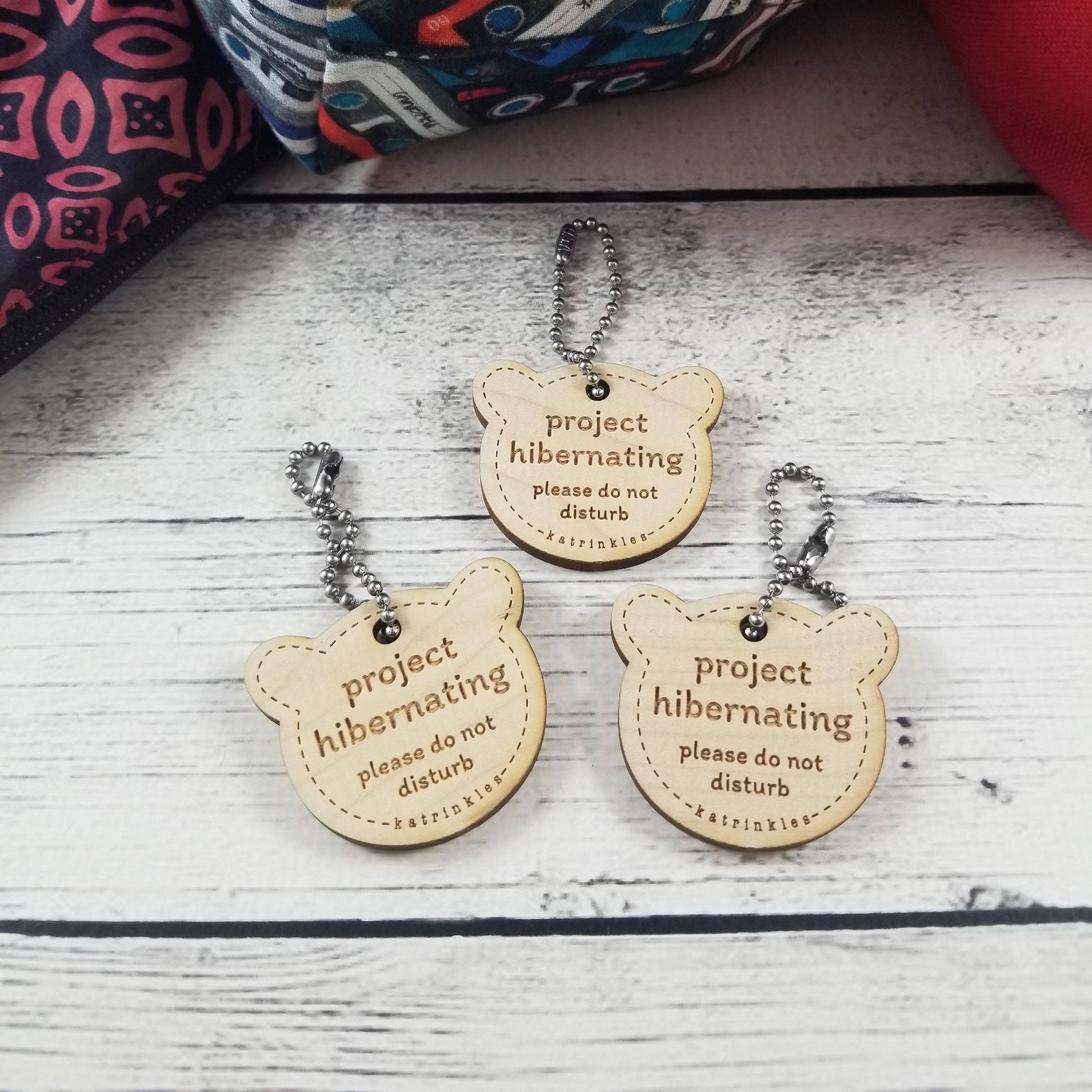 Katrinkles Project Hibernating Bear Bag Tags