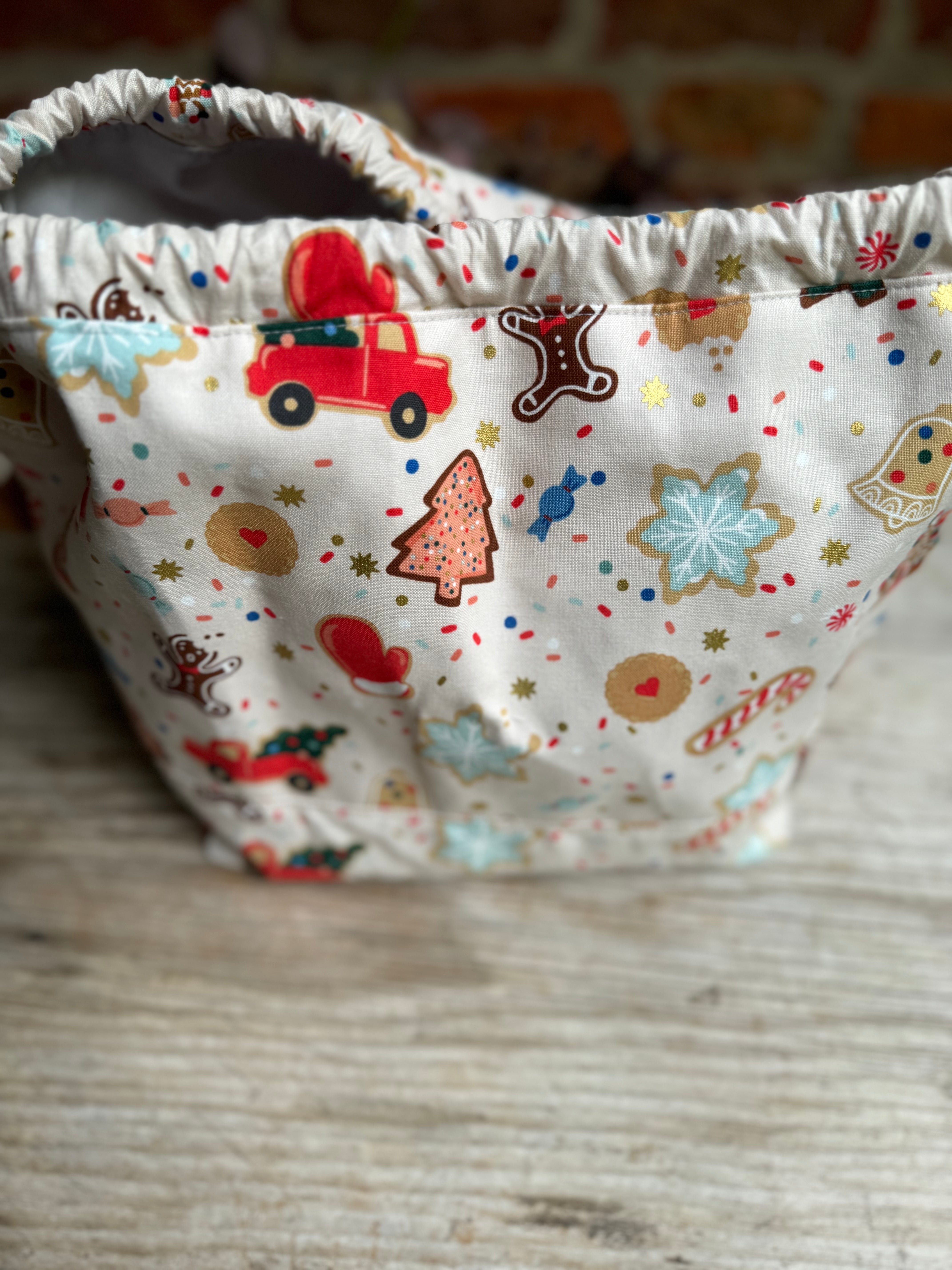 Made to order - Project Bag Style 01 - Festive Cookies