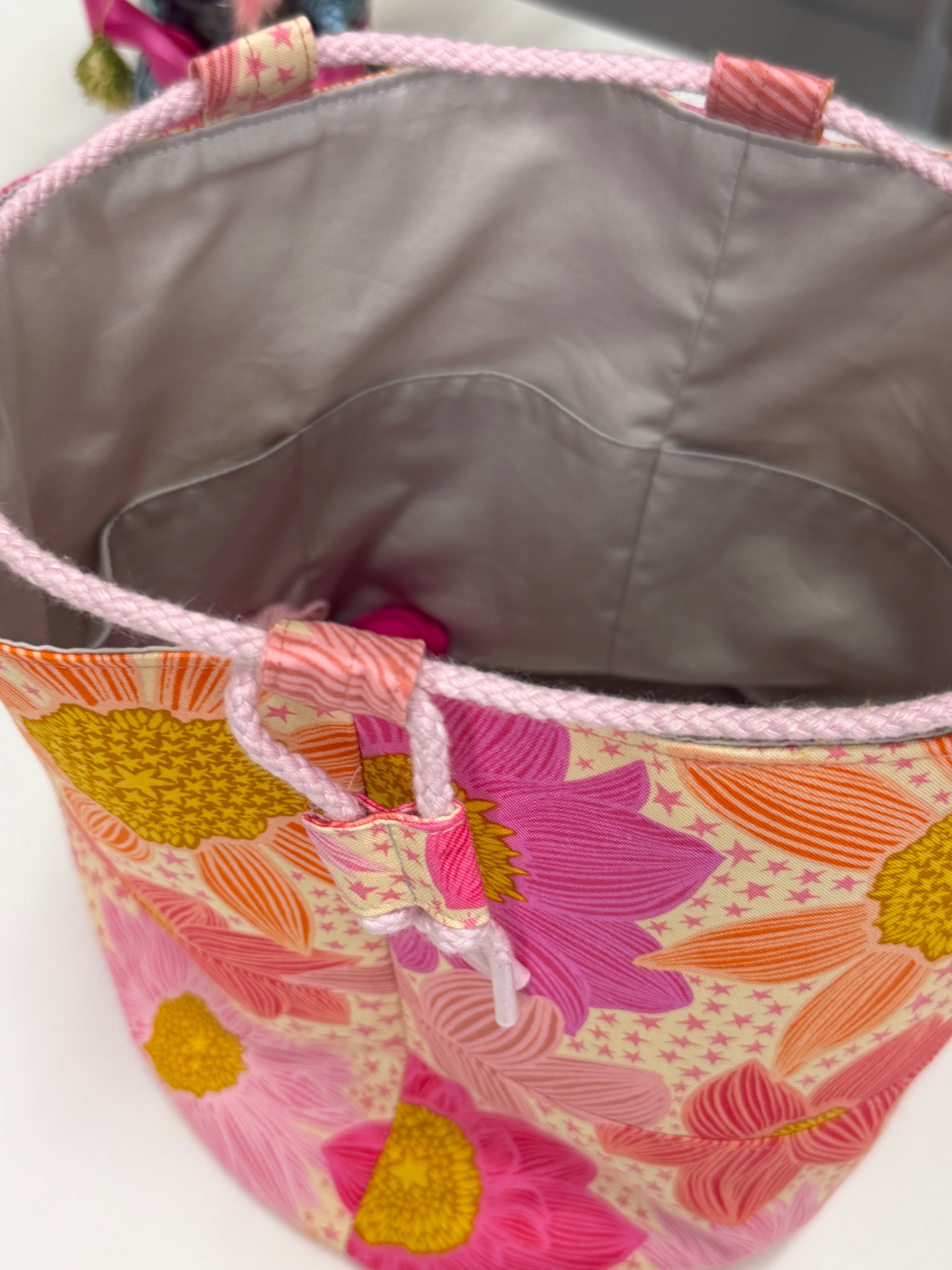 READY TO SHIP - Project Bag Style 05 -Zinnia Stars