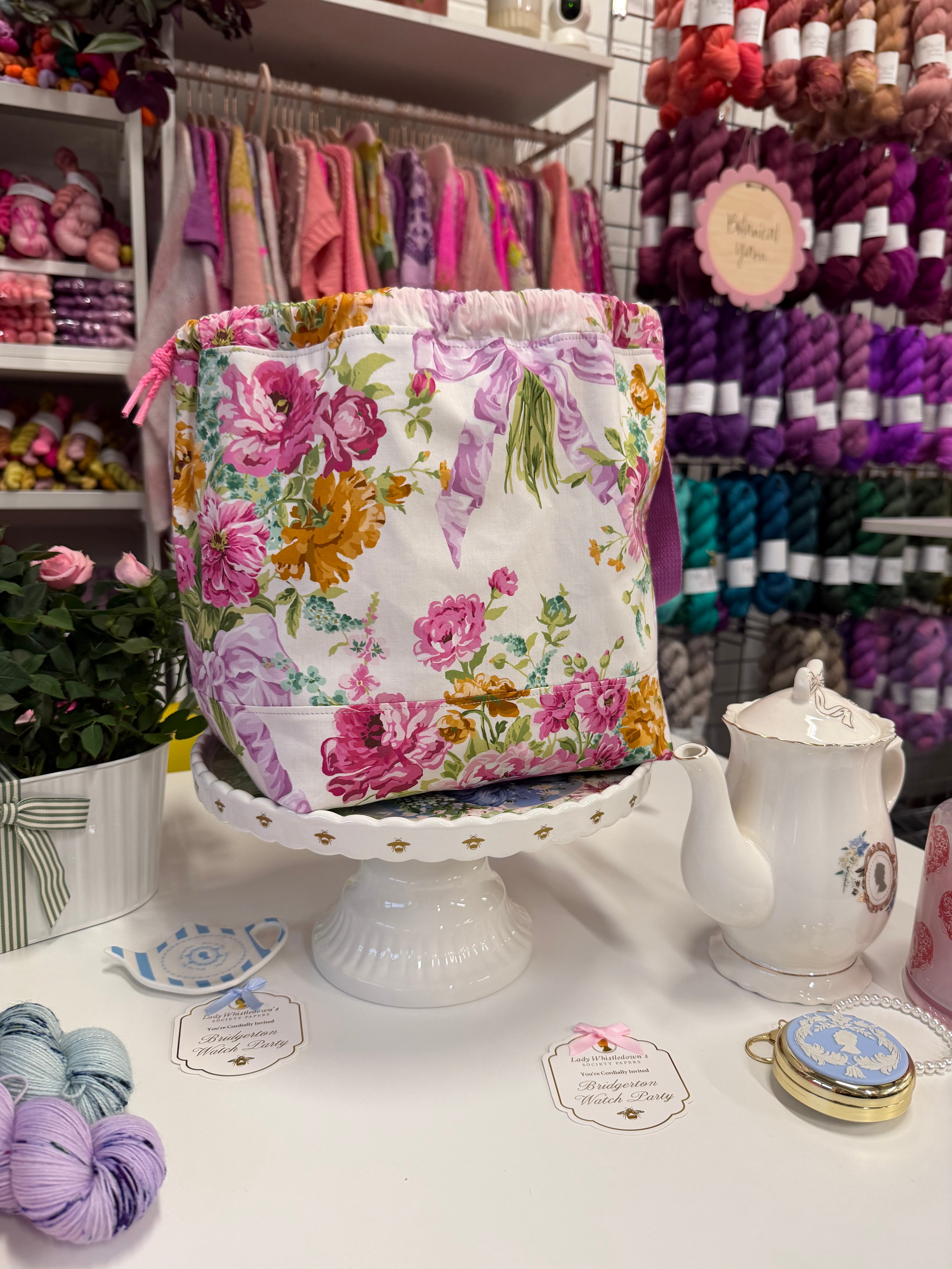 Made to order - Project Bag Style 01 - Liberty London Bridgerton Bouquet