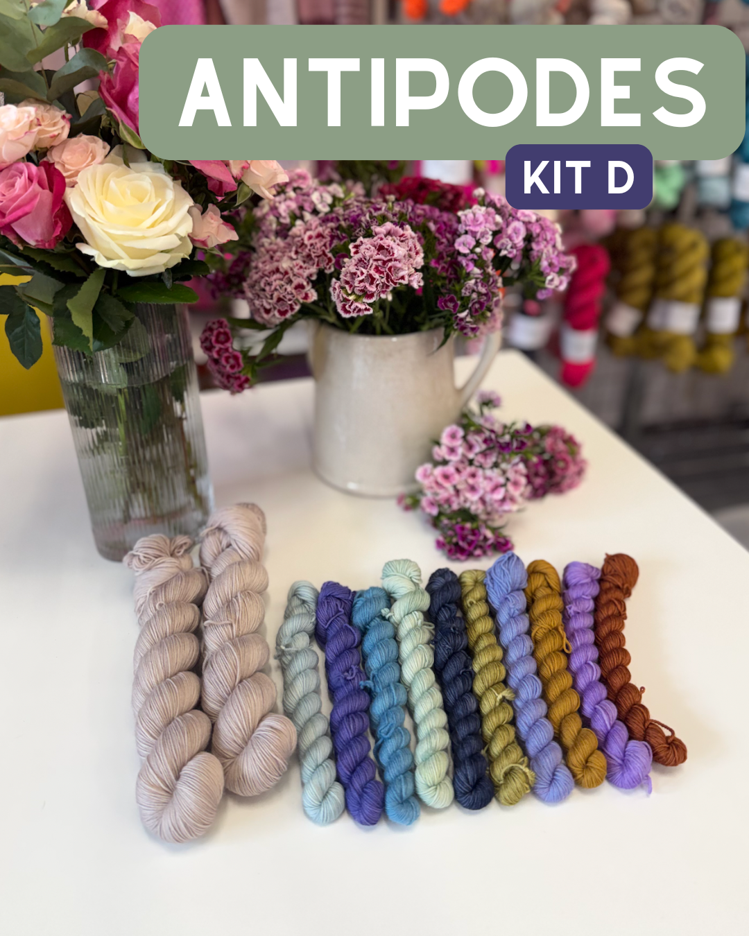 Antipodes Rhinebeck 2026 Sweater Kit by Andrea Mowry - Superwash Merino Kit