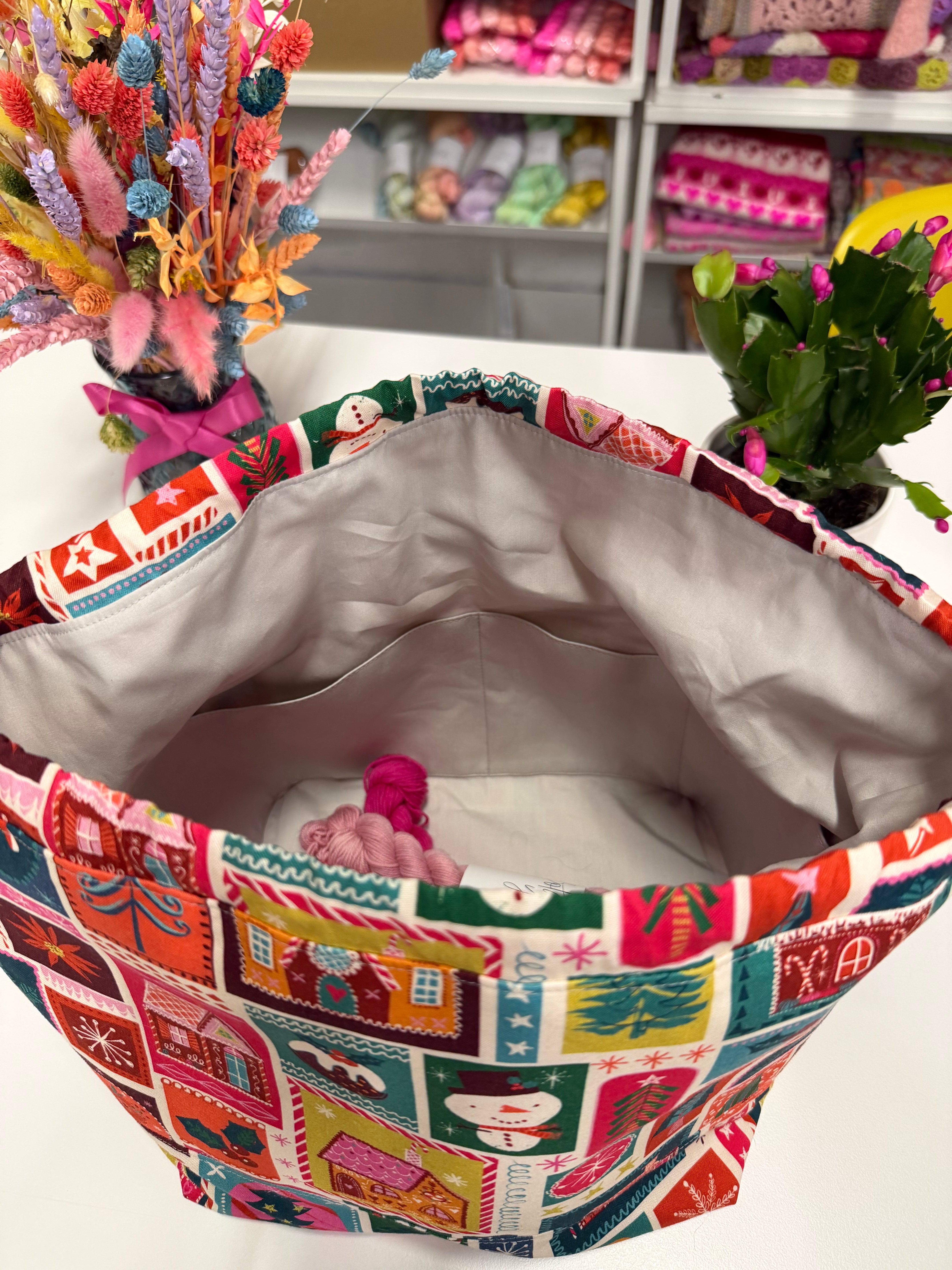 PREORDER - Project Bag Style 01 - Christmas Patchwork