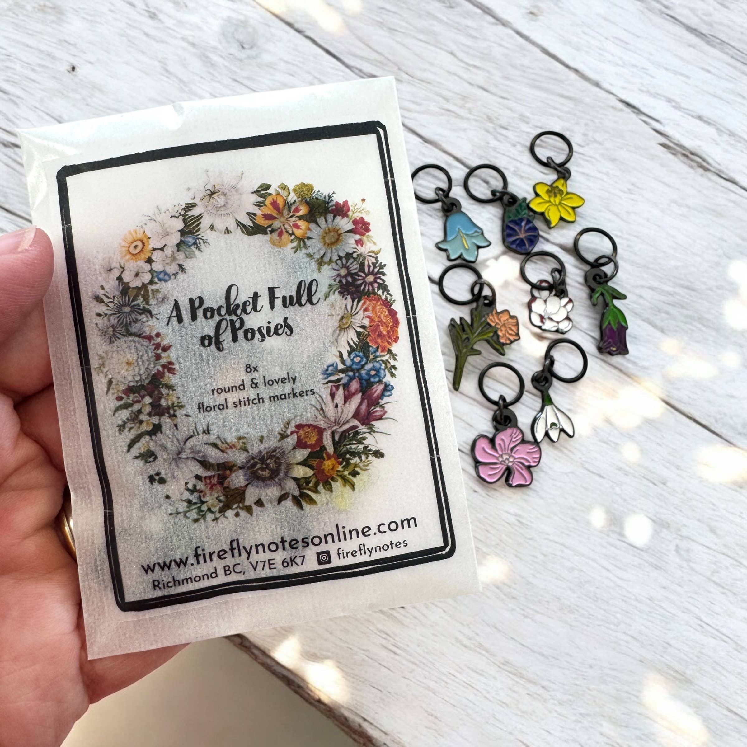 Pocket Full of Posies Stitch Marker Pack
