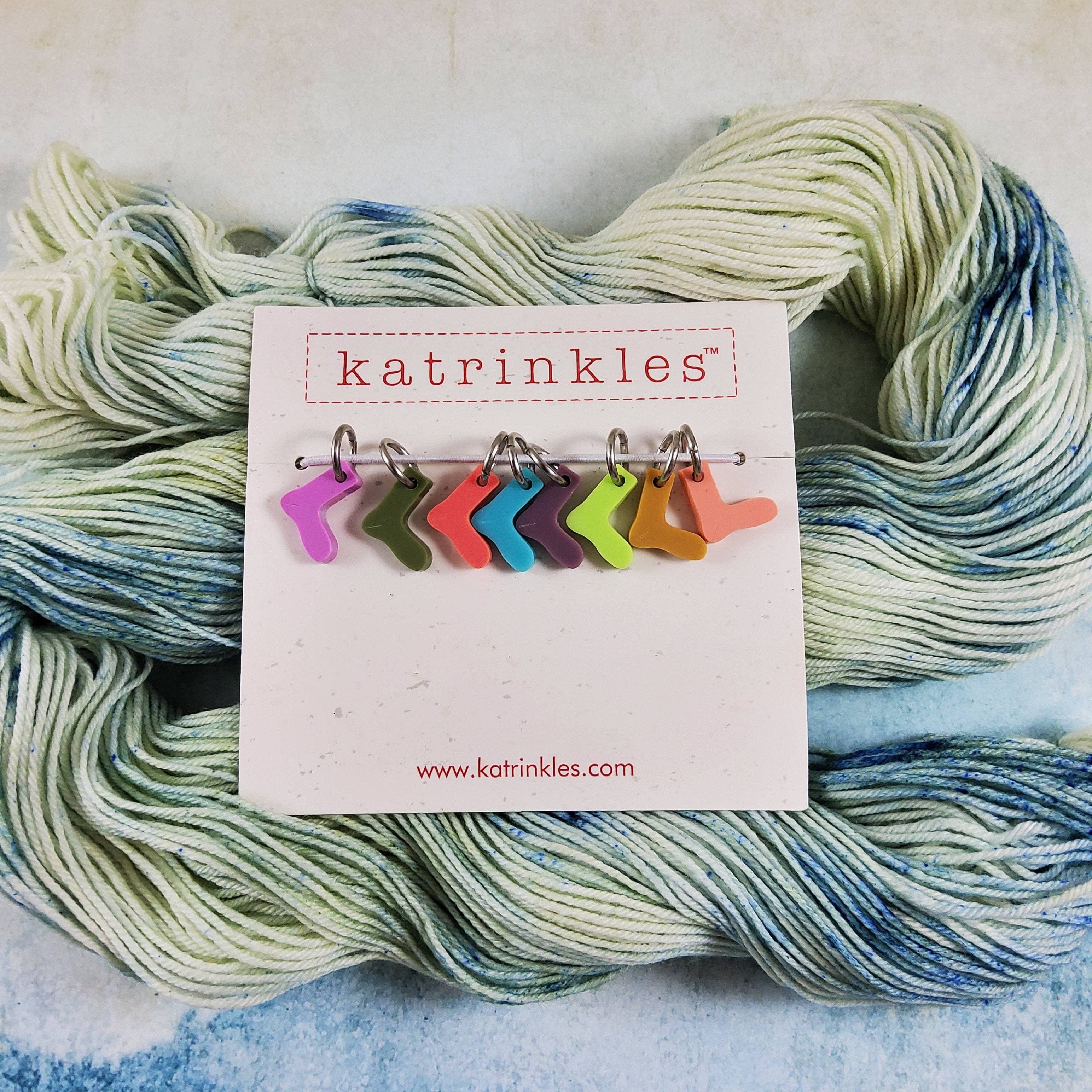 Tiny Socks Acrylic Stitch Marker Set
