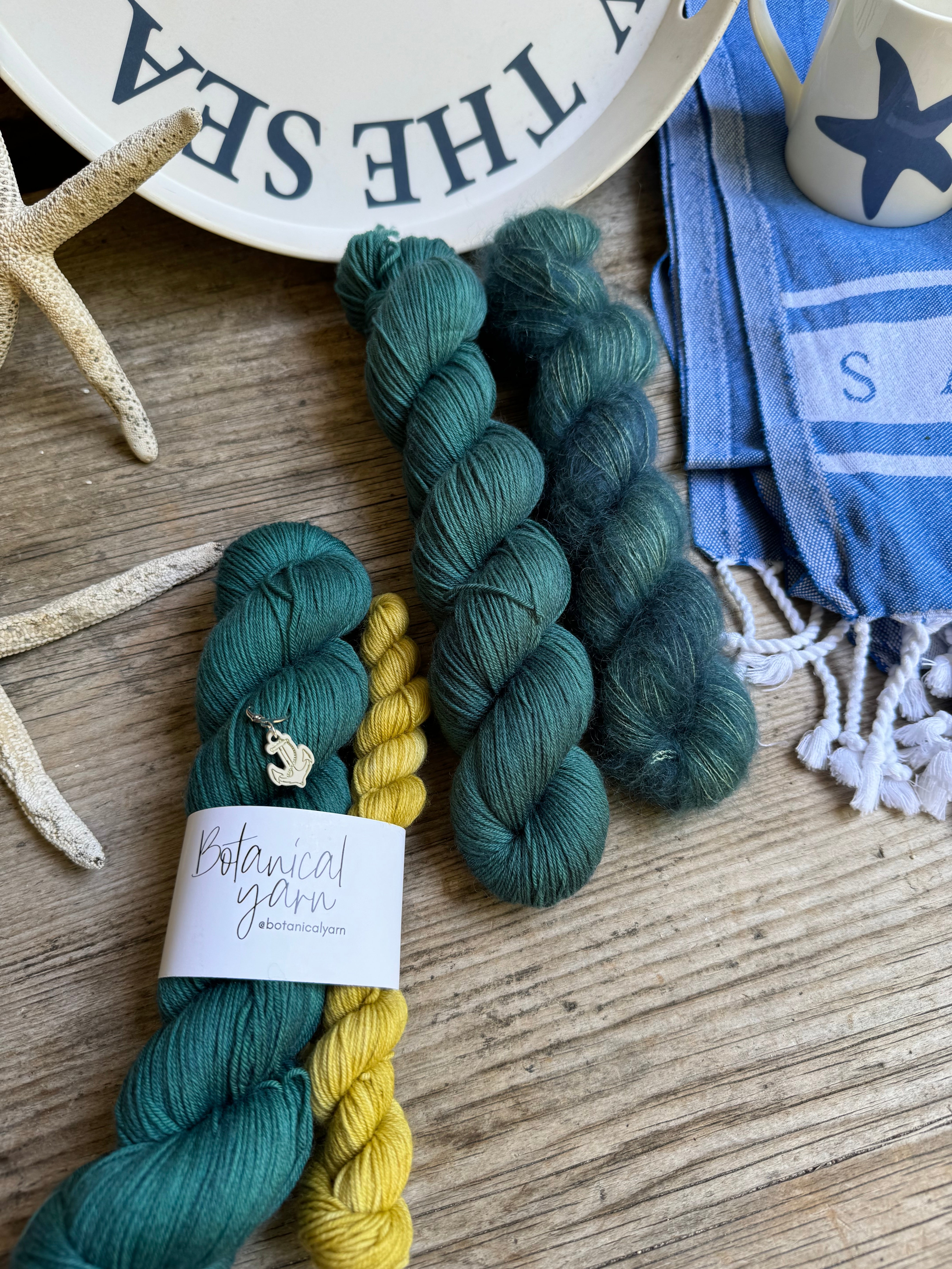 Dyed to order - Yorkshire Coast Collection - Robin Hoods Bay Sock Set