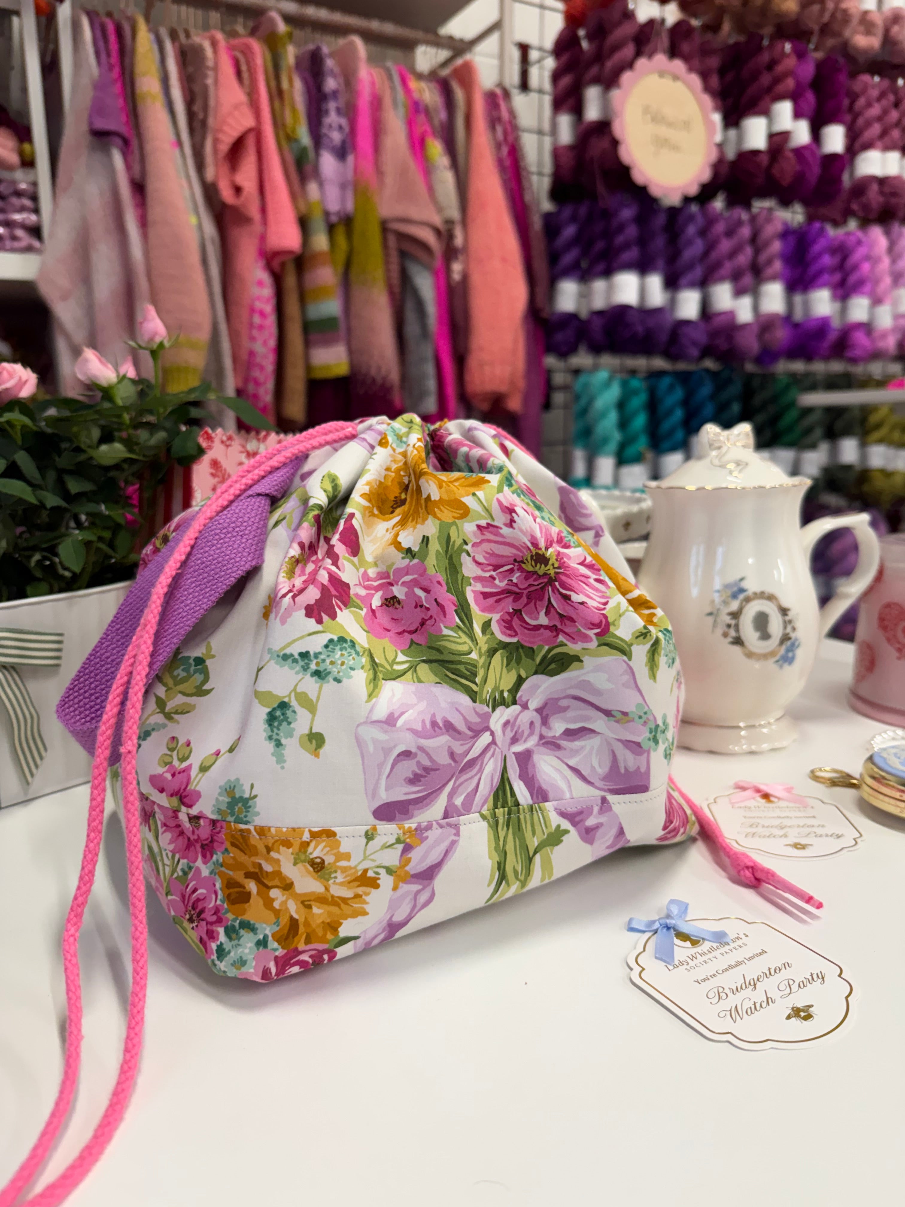 Made to order - Project Bag Style 01 - Liberty London Bridgerton Bouquet