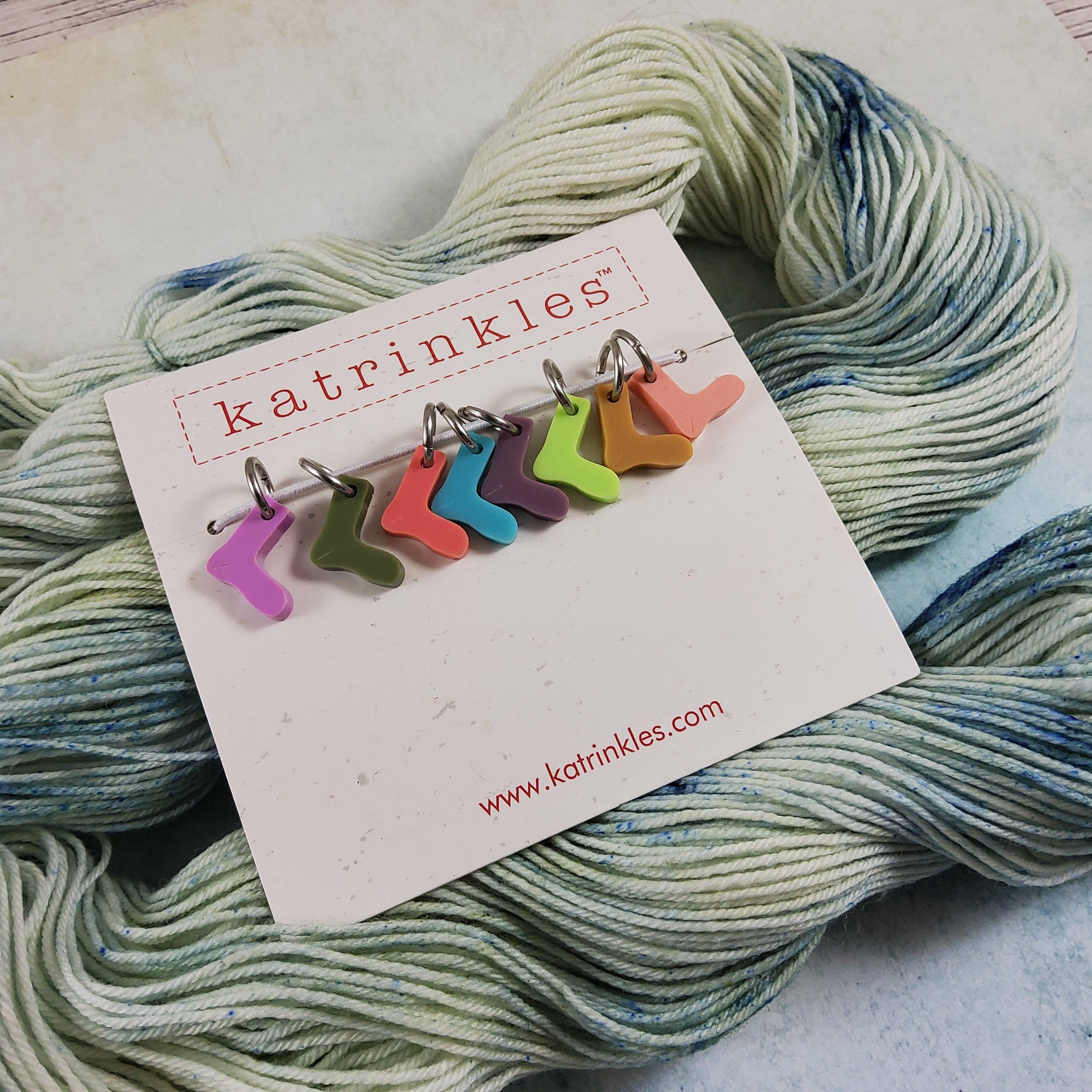 Tiny Socks Acrylic Stitch Marker Set