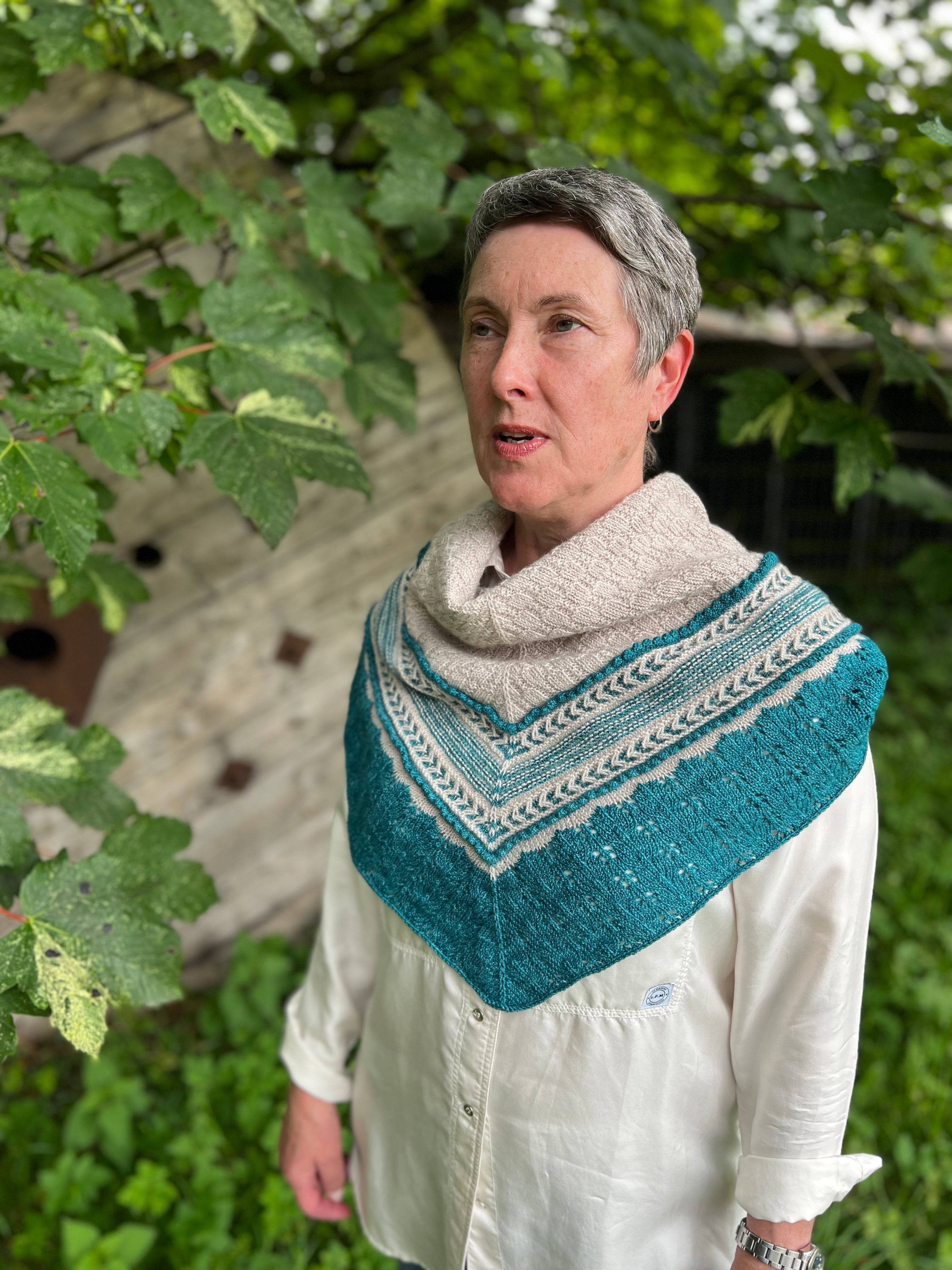 Salvia Sollys Shawl kit by Twinset & Purl