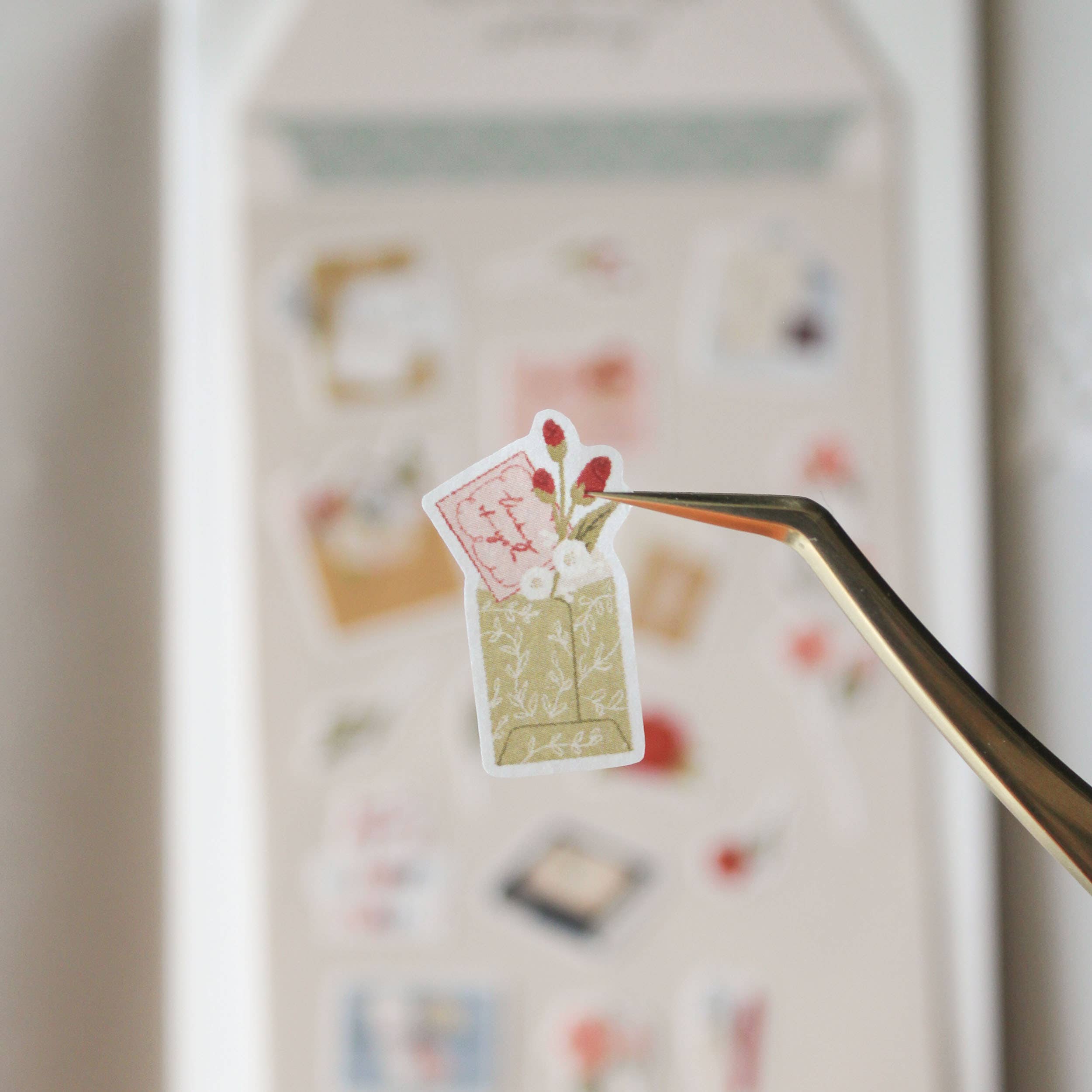 Floral Letters Journal Stickers - Letter Writing