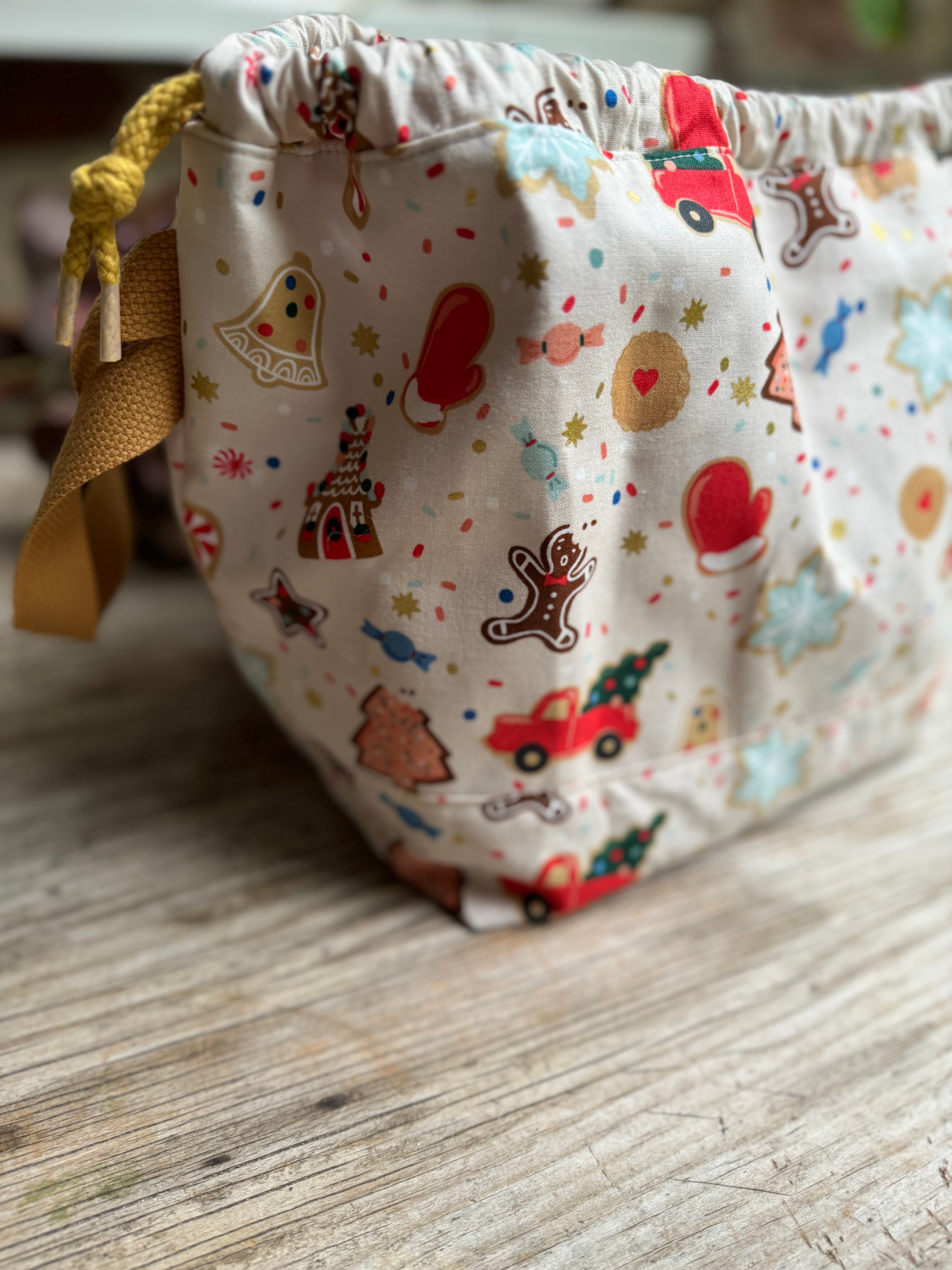 Made to order - Project Bag Style 01 - Festive Cookies